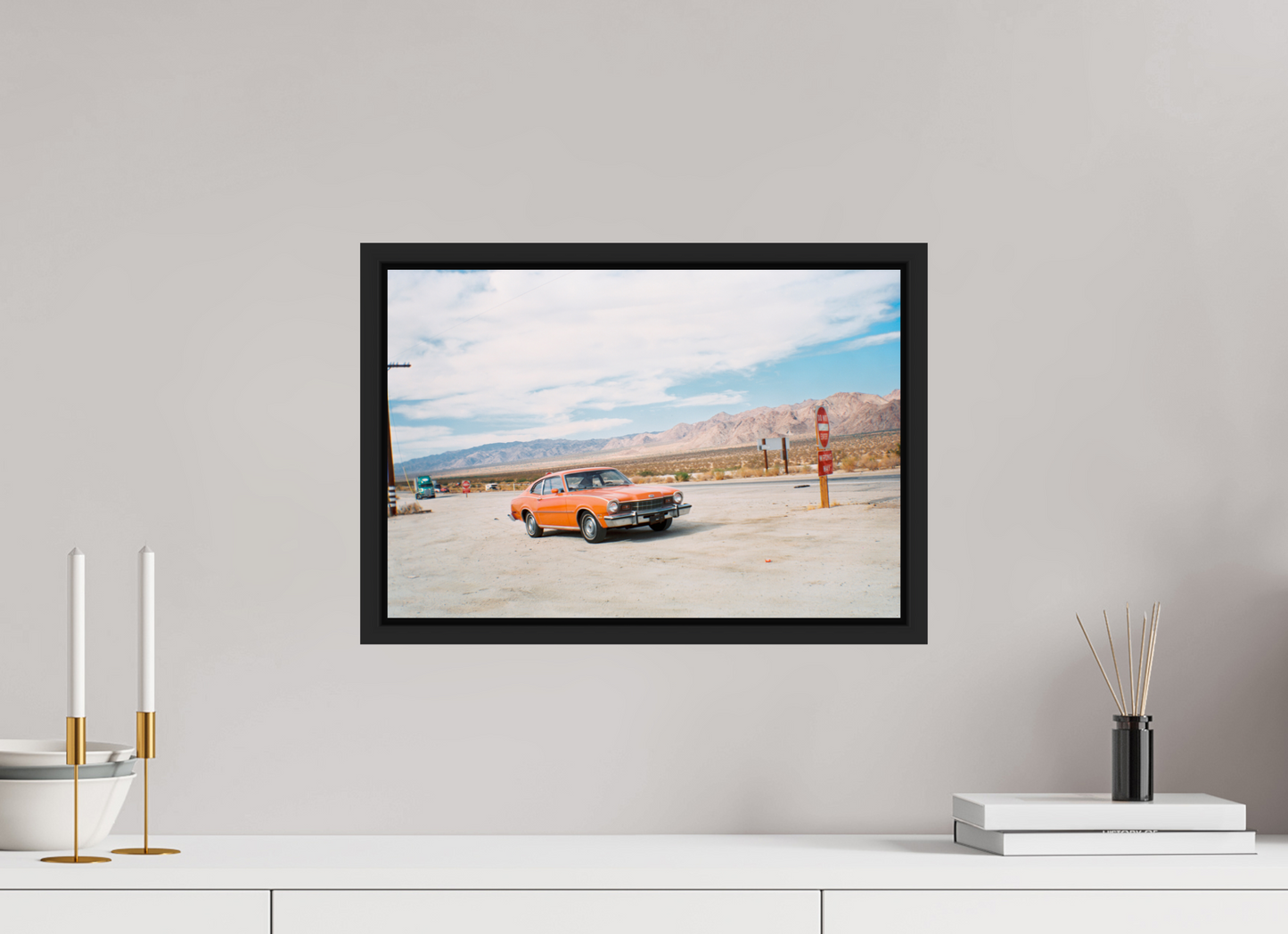 44,2 x 30 cm, Floater Frame | Black Matte USA - Agfa Clack 04