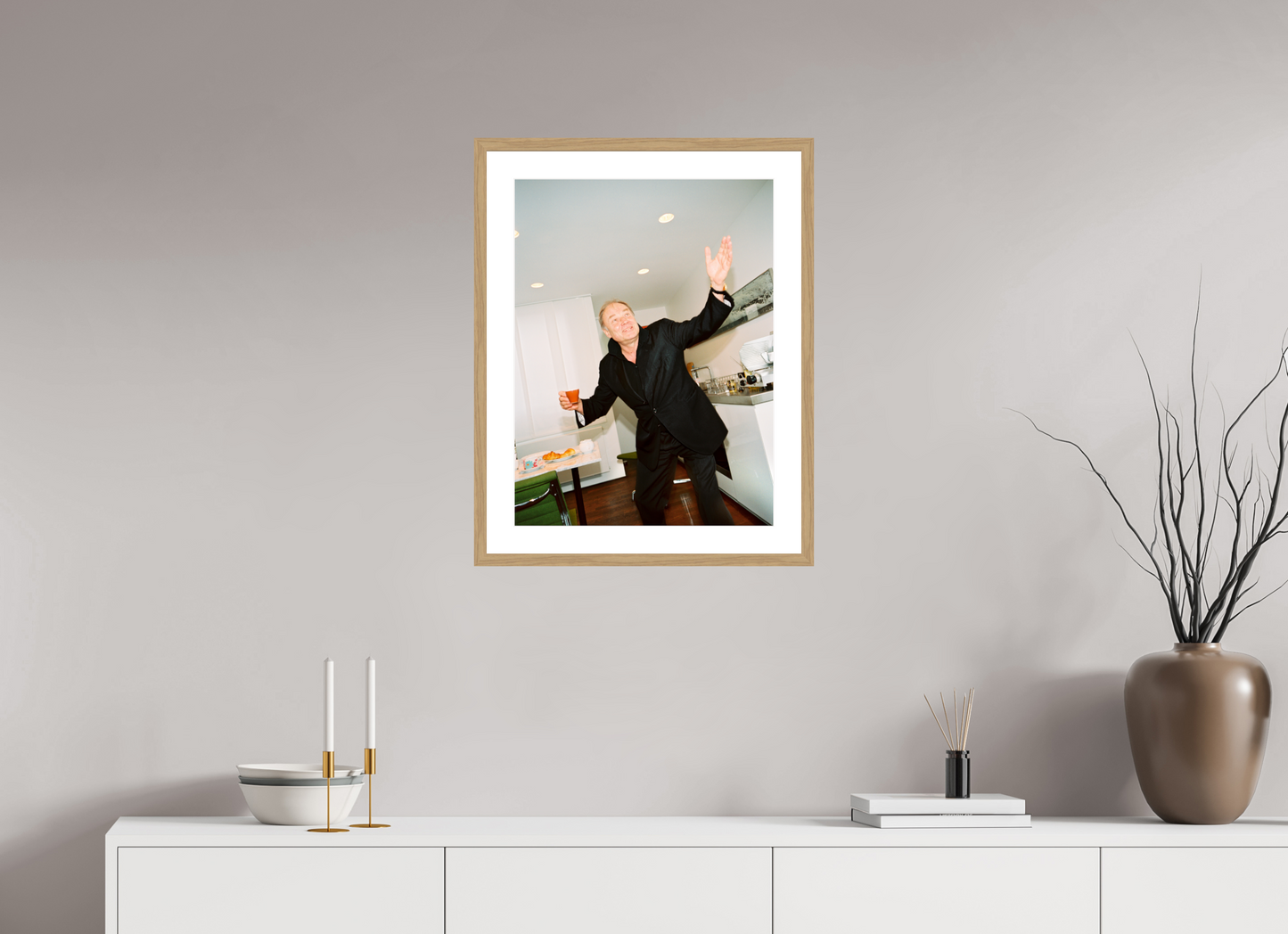 45 x 60 cm, Wood Frame with Passe-Partout | Oak Klaus Maria Brandauer 02