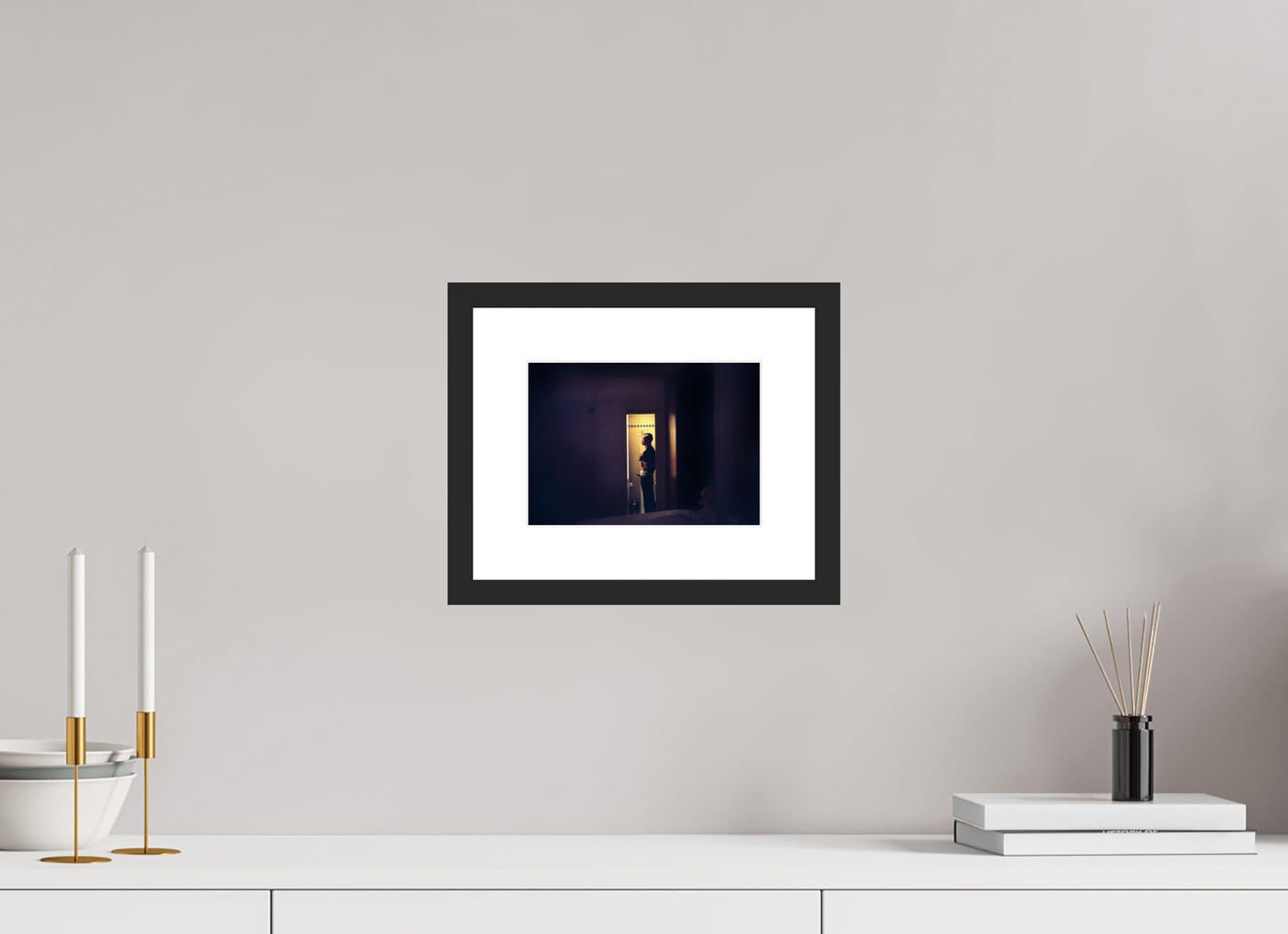 21 x 15 cm, Wood Frame with Passe-Partout | Black Matte Tricky 02
