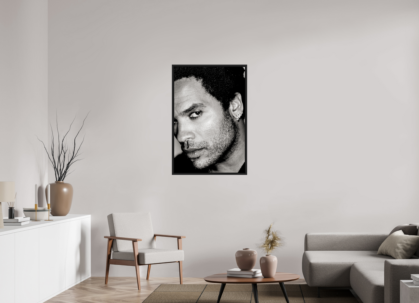 70 x 105 cm, Floater Frame | Black Matte Lenny Kravitz 12
