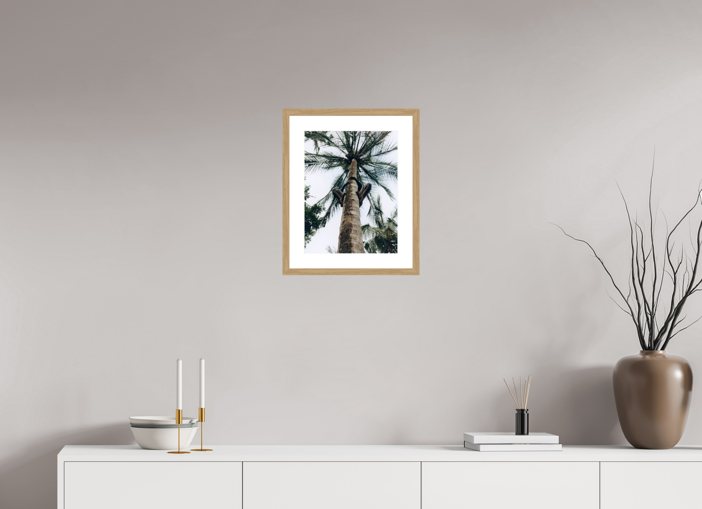 30 x 39,2 cm, Wood Frame with Passe-Partout | Oak Zanzibar, Tansania 01