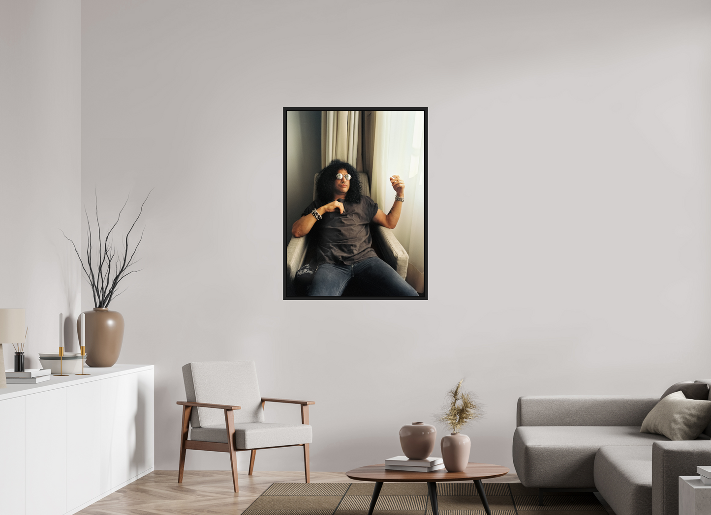 80 x 108,2 cm, Floater Frame | Black Matte Slash 03