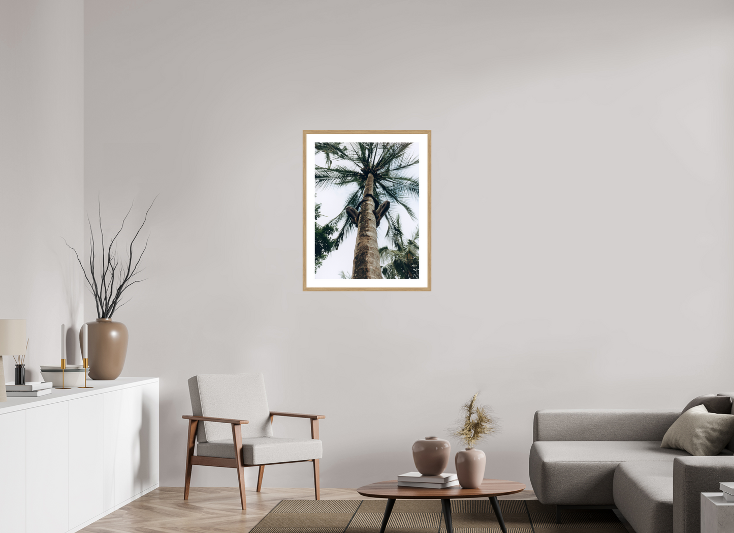 60 x 78,3 cm, Wood Frame with Passe-Partout | Oak Zanzibar, Tansania 01