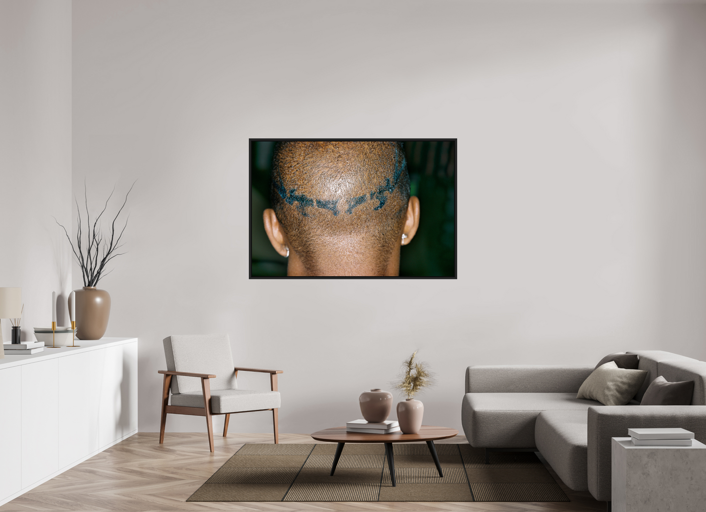 150 x 100 cm, Floater Frame | Black Matte Jamie Foxx 05