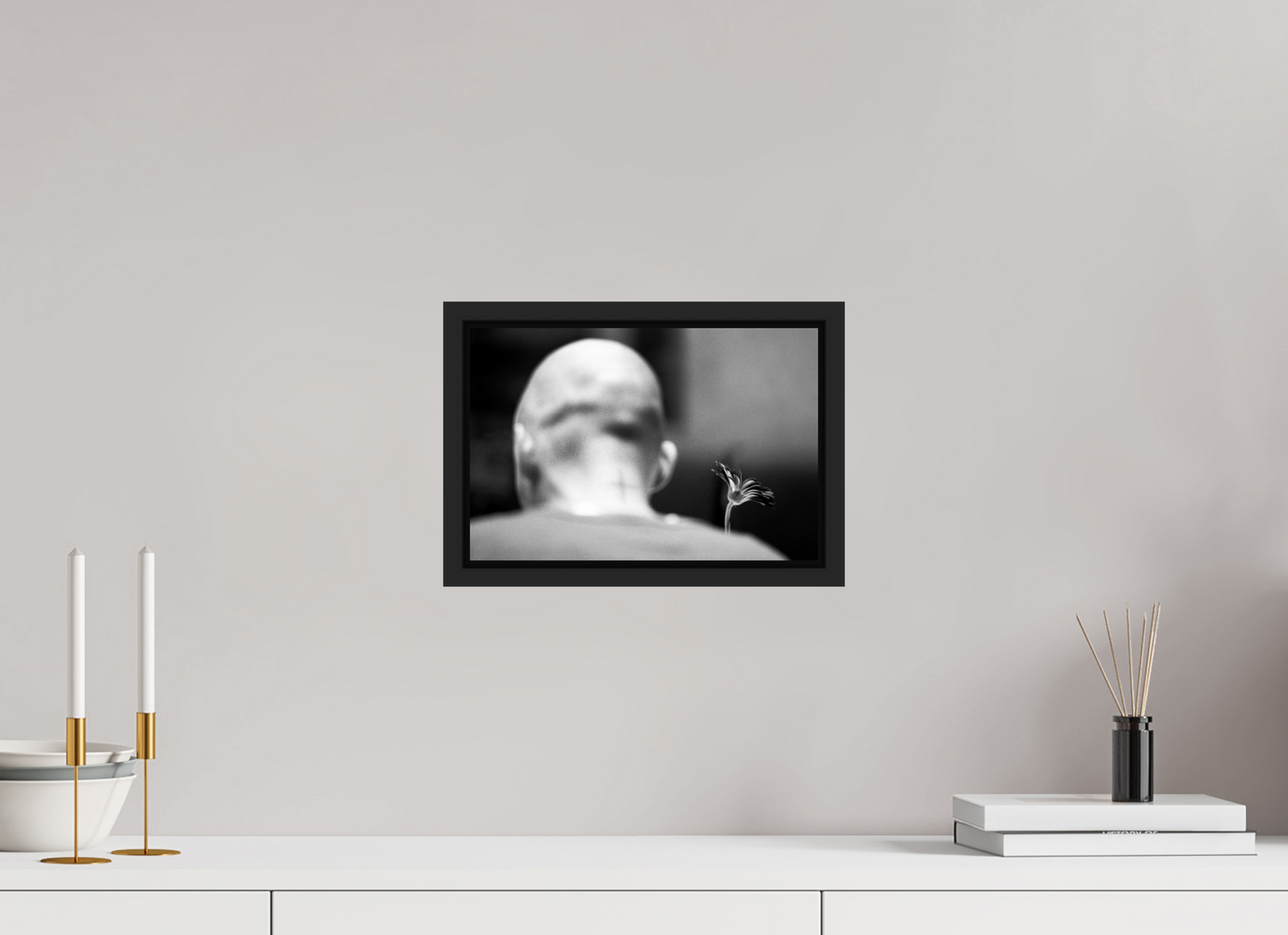 30 x 20 cm, Floater Frame | Black Matte Moby 02