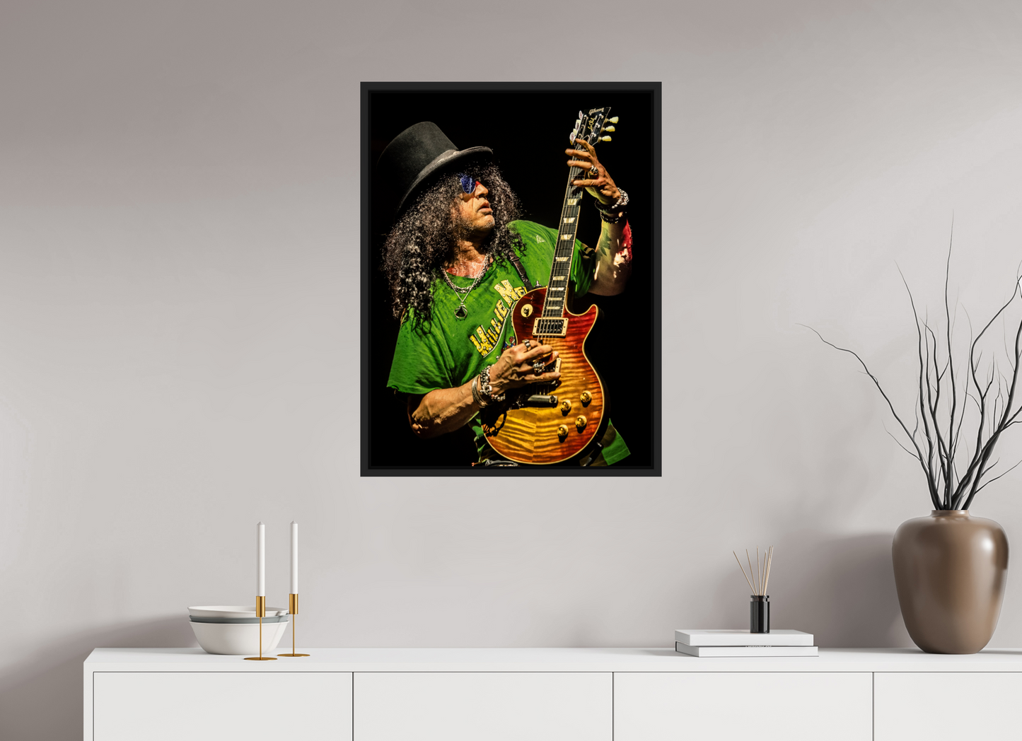 60 x 80 cm, Floater Frame | Black Matte Slash 11