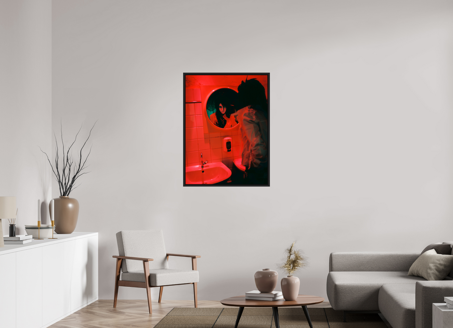 75 x 100 cm, Floater Frame | Black Matte Bill Kaulitz - Tokio Hotel 01