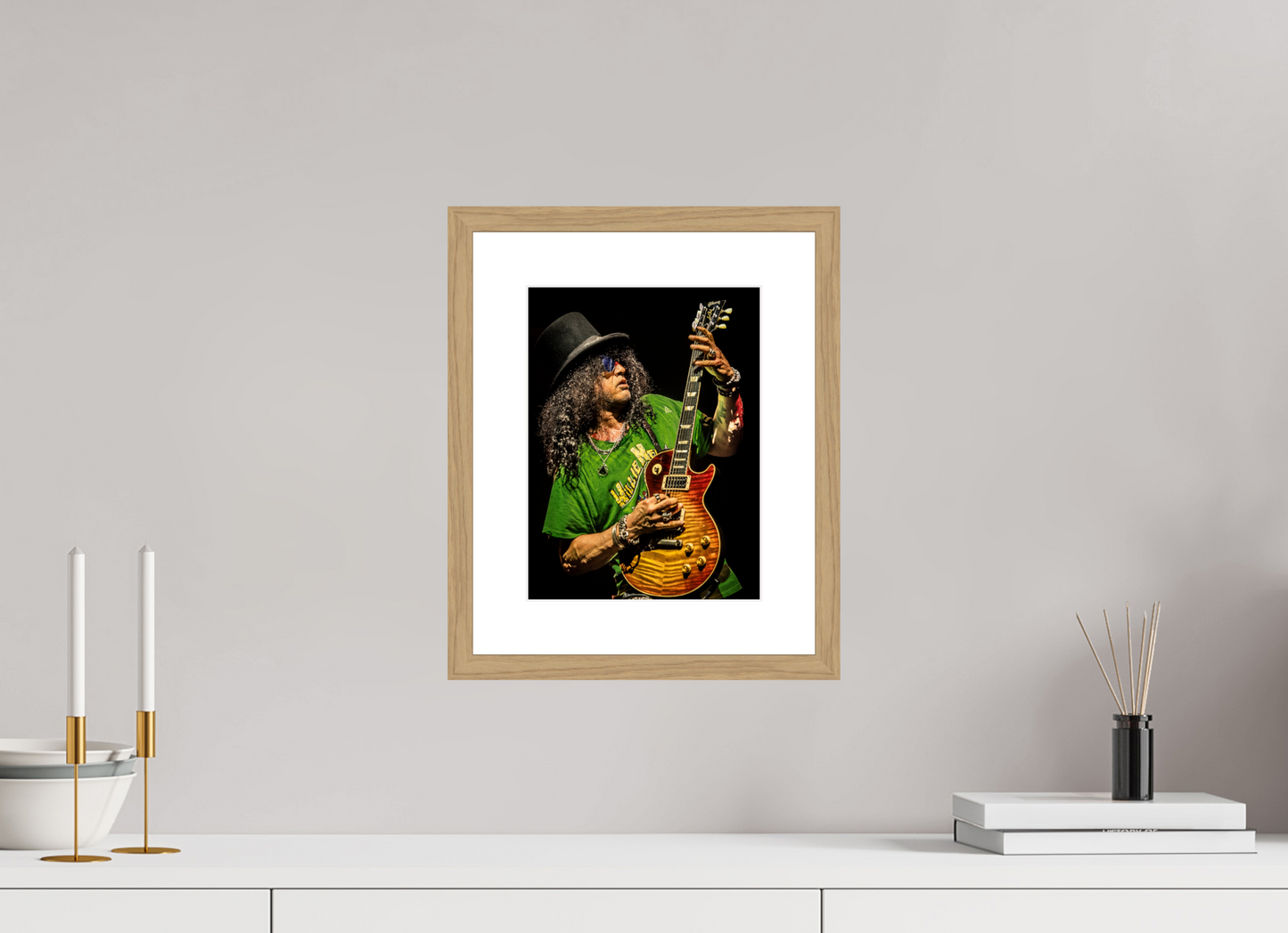 21 x 28 cm, Wood Frame with Passe-Partout | Oak Slash 11