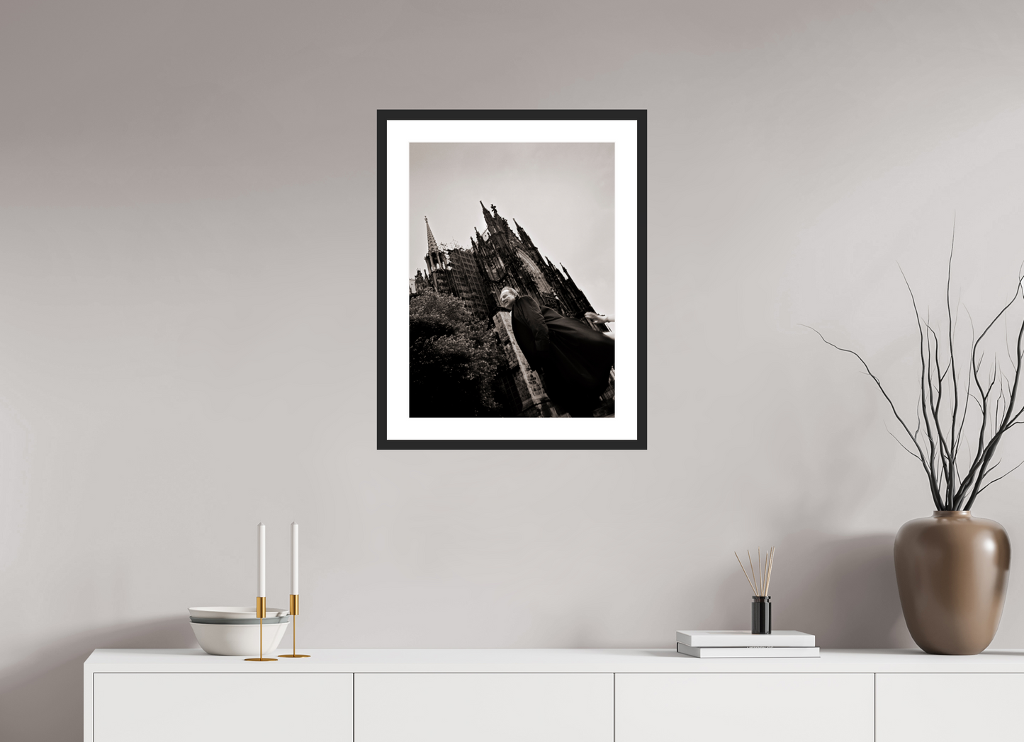 45 x 60 cm, Wood Frame with Passe-Partout | Black Matte Klaus Maria Brandauer 01