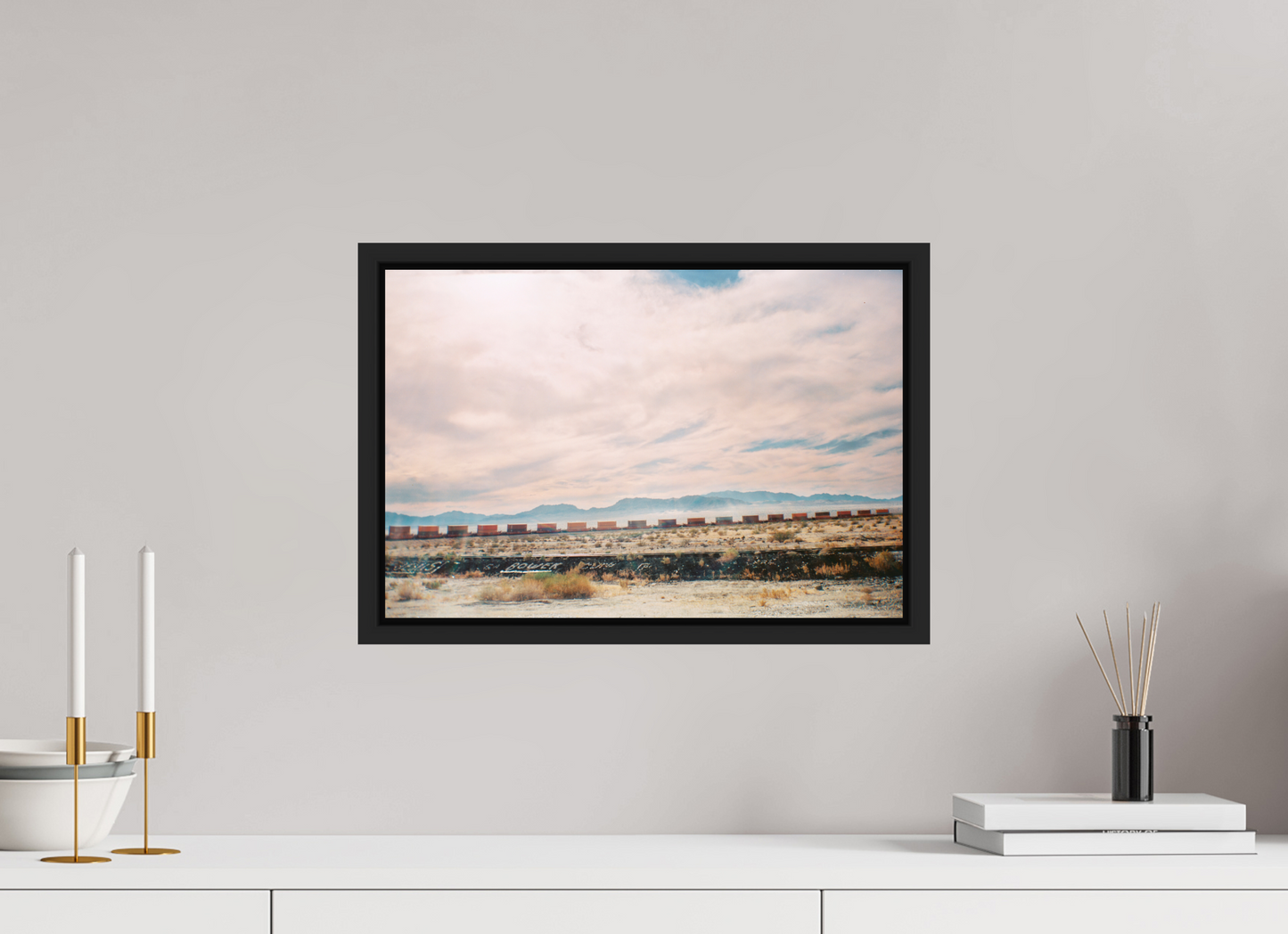 44,6 x 30 cm, Floater Frame | Black Matte USA - Agfa Clack 01