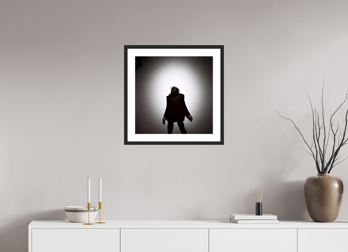 50 x 50 cm, Wood Frame with Passe-Partout | Black Matte Nick Cave 12