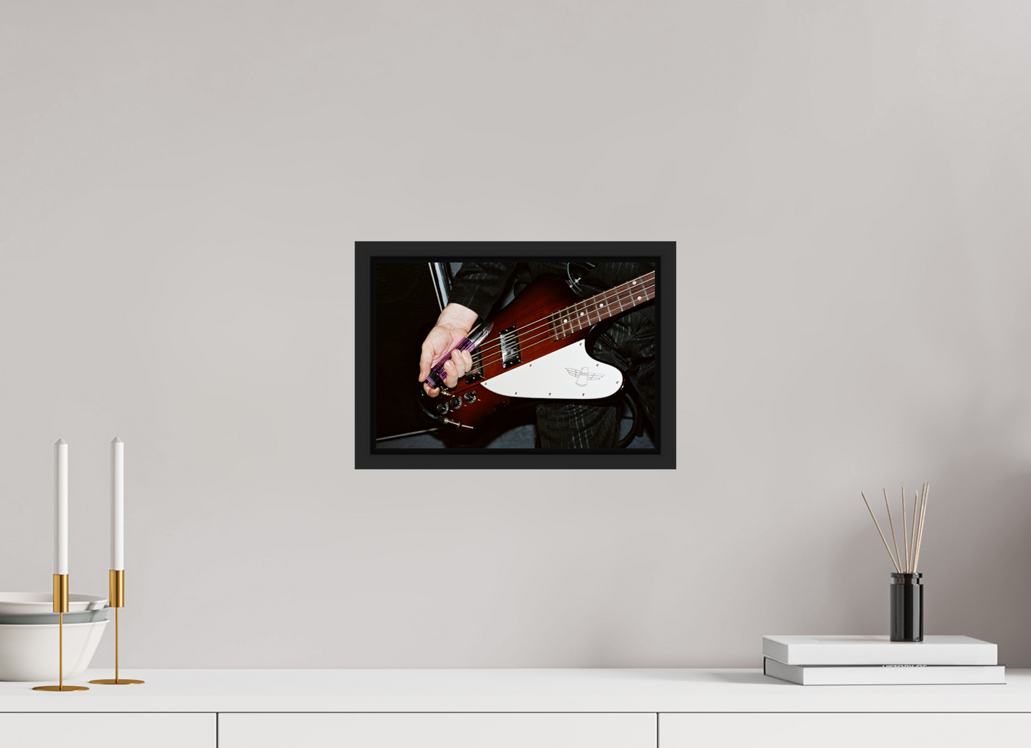 30 x 20 cm, Floater Frame | Black Matte Einstuerzende Neubauten 01