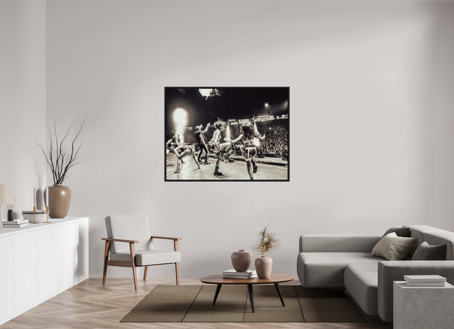 140 x 105 cm, Floater Frame | Black Matte Scooter Live 03