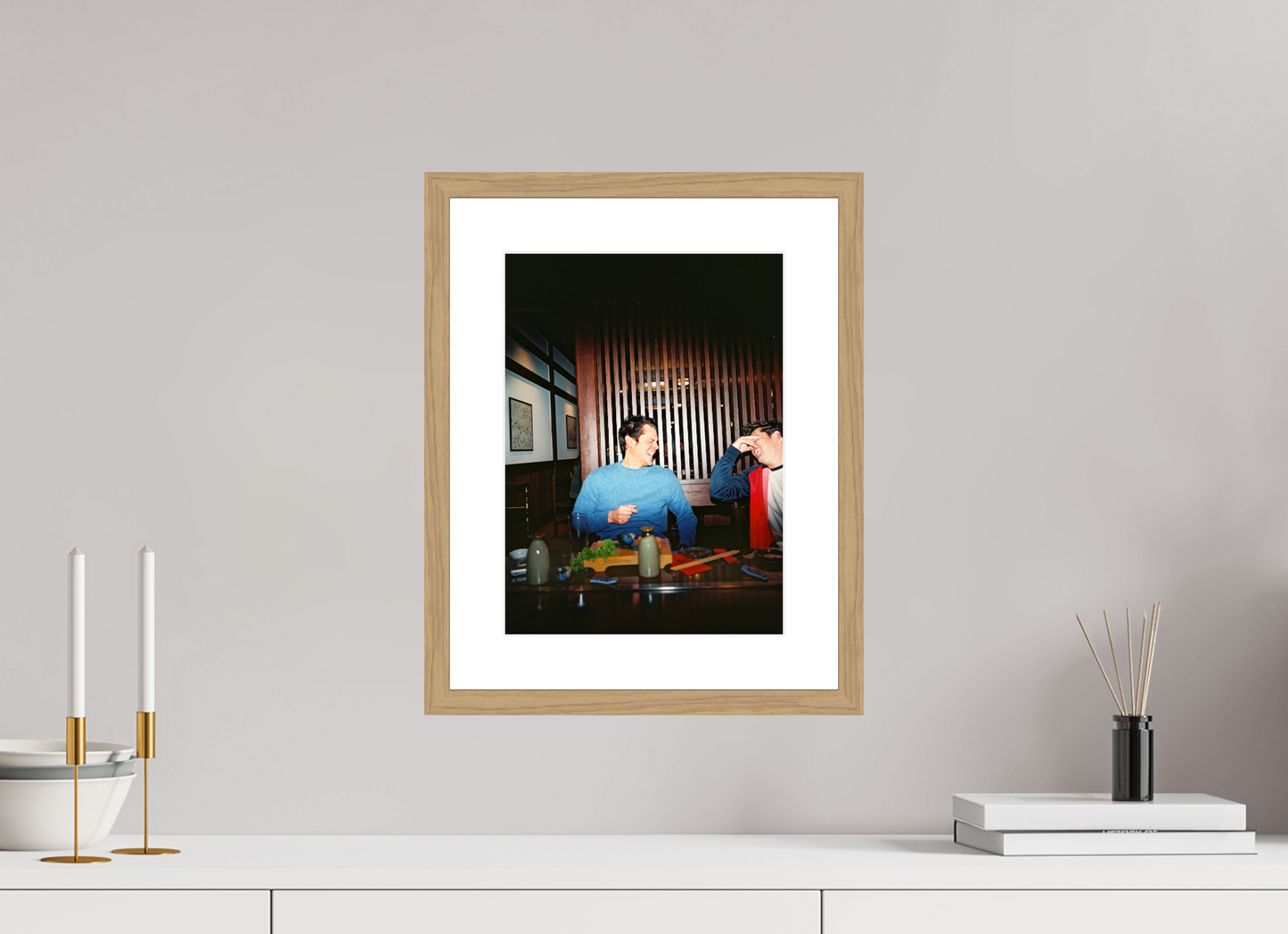 25 x 33,9 cm, Wood Frame with Passe-Partout | Oak Johnny Knoxville - Jackass 05