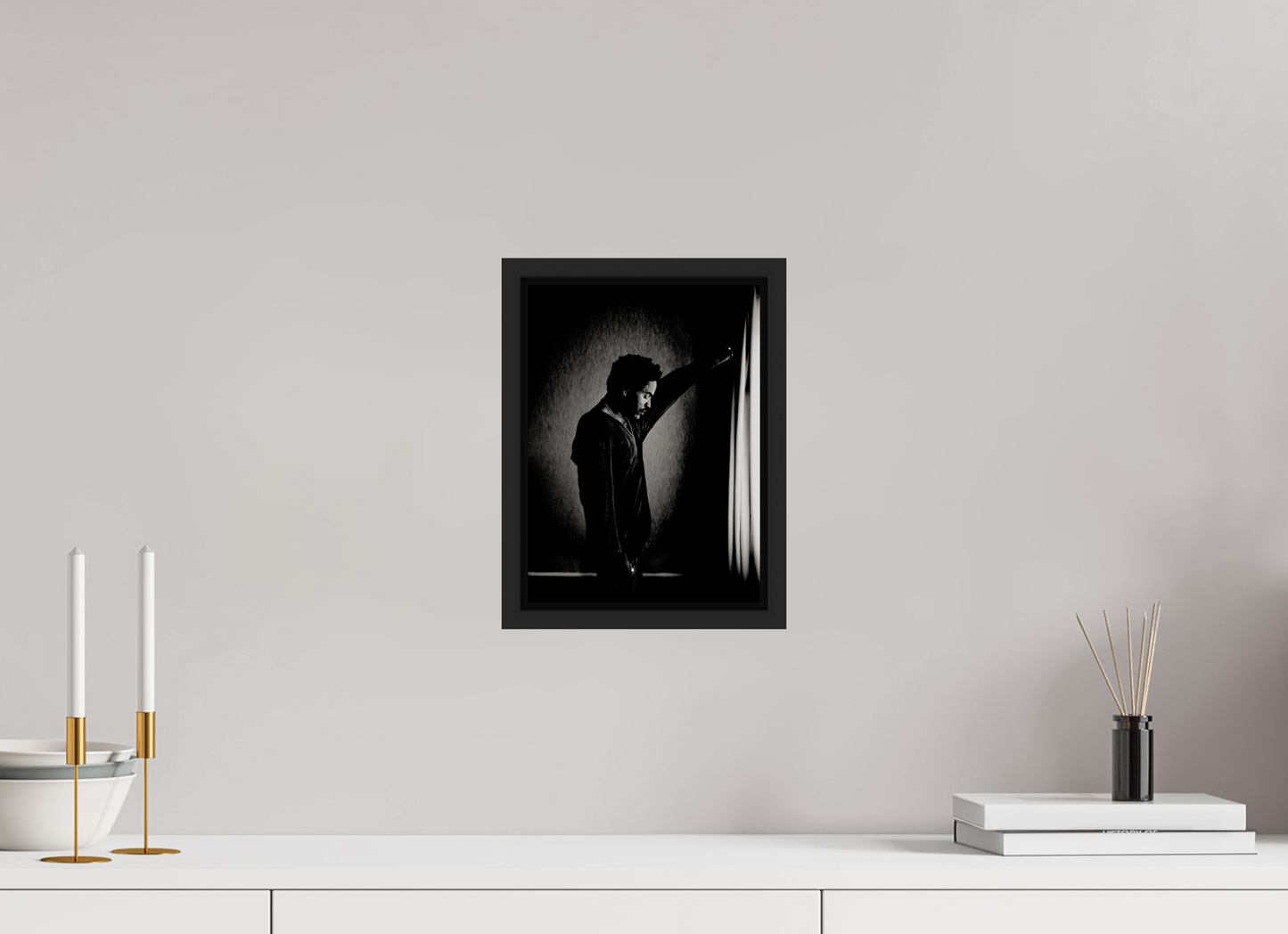 20 x 27,4 cm, Floater Frame | Black Matte Lenny Kravitz 09