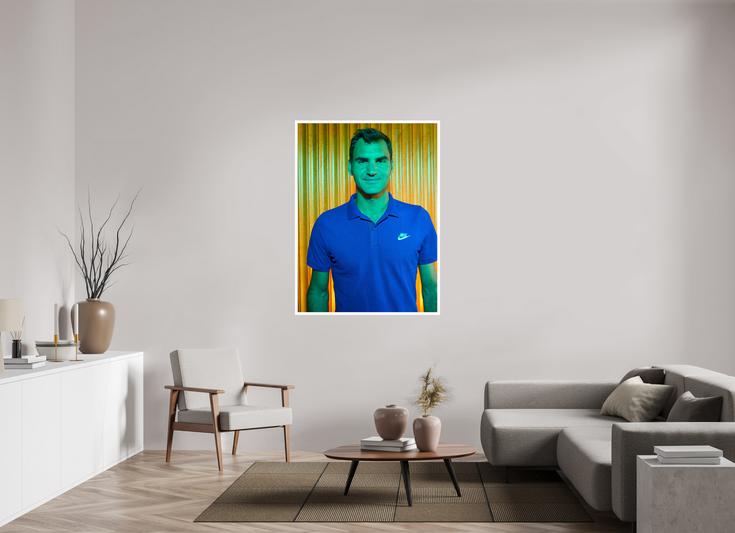 100 x 135,5 cm, Fine Art Print Roger Federer 03