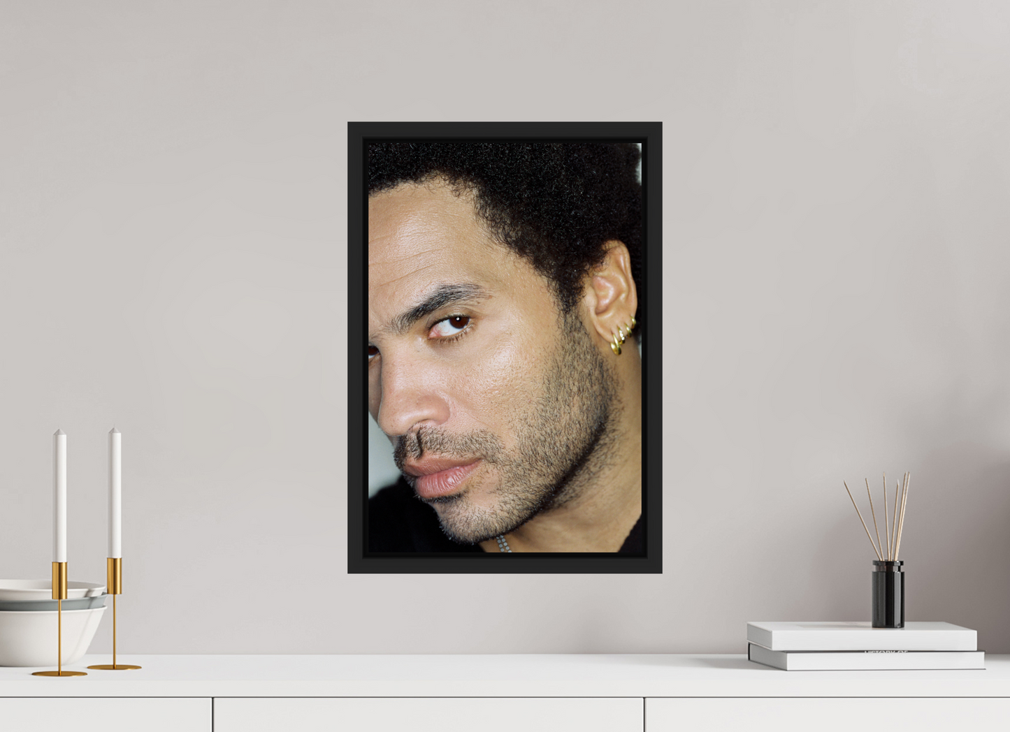 30 x 45 cm, Floater Frame | Black Matte Lenny Kravitz 13