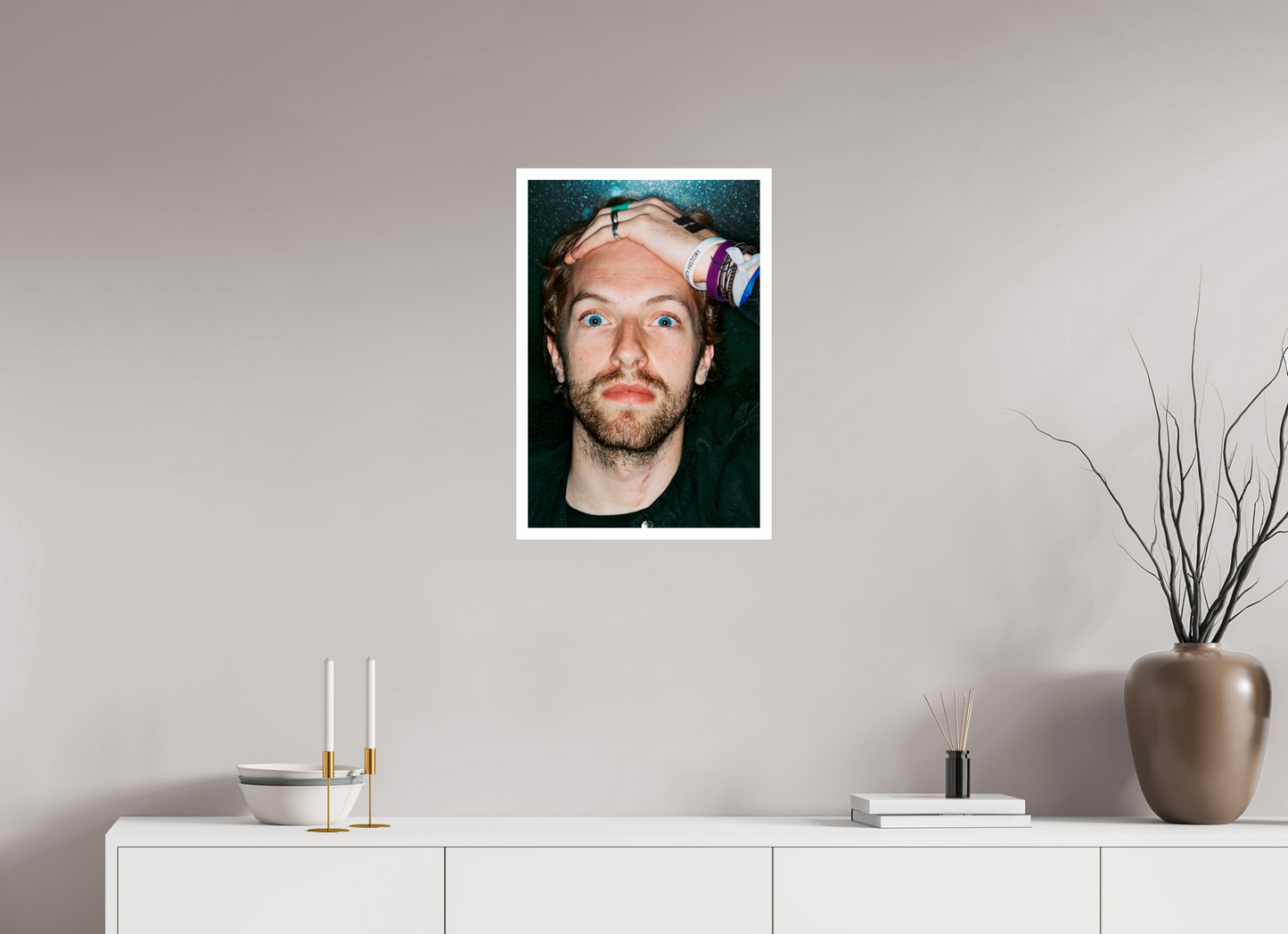 40 x 60 cm, Fine Art Print Chris Martin - Coldplay 07