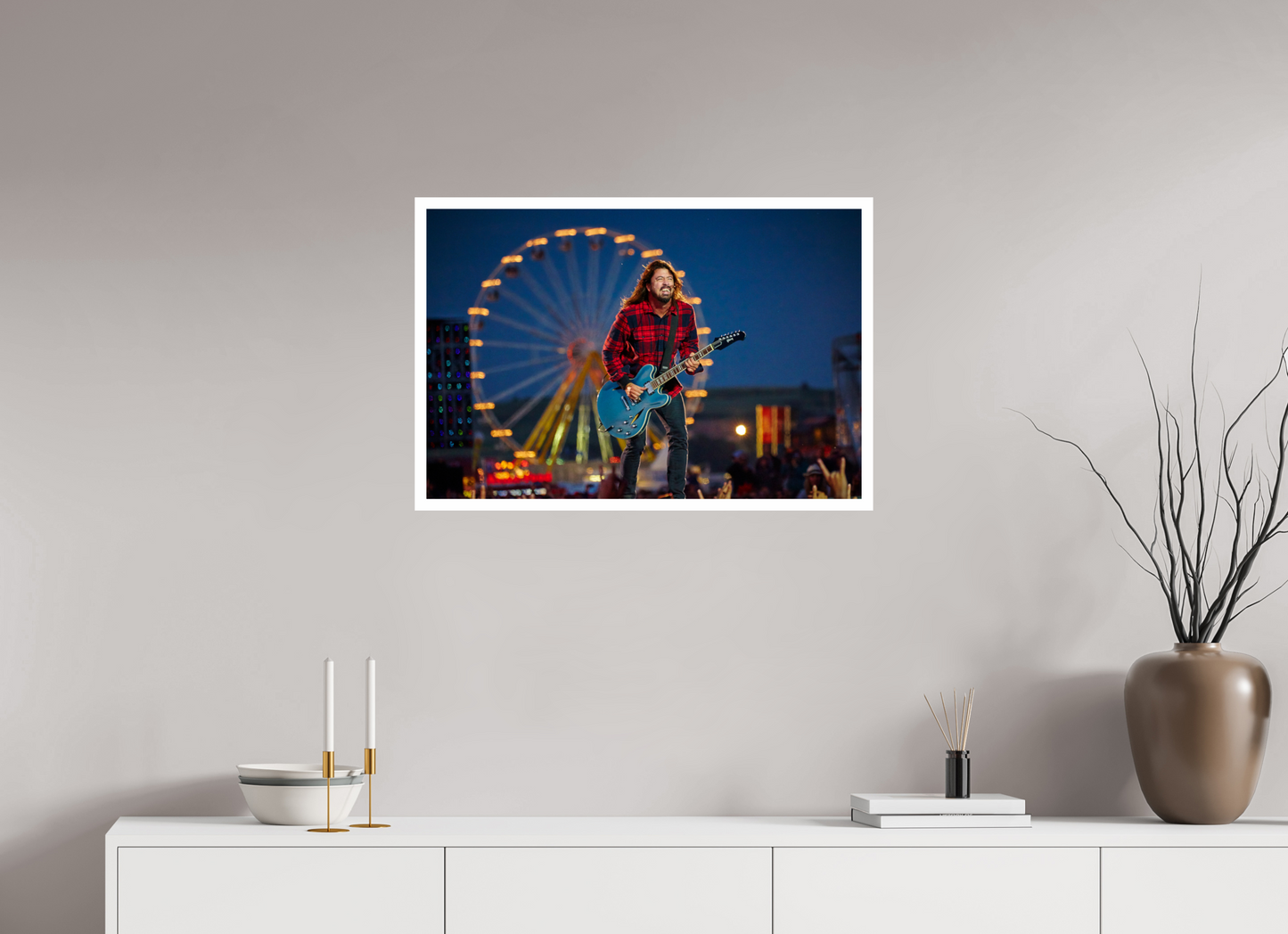 75 x 50 cm, Fine Art Print Dave Grohl - Foo Fighters Live 01
