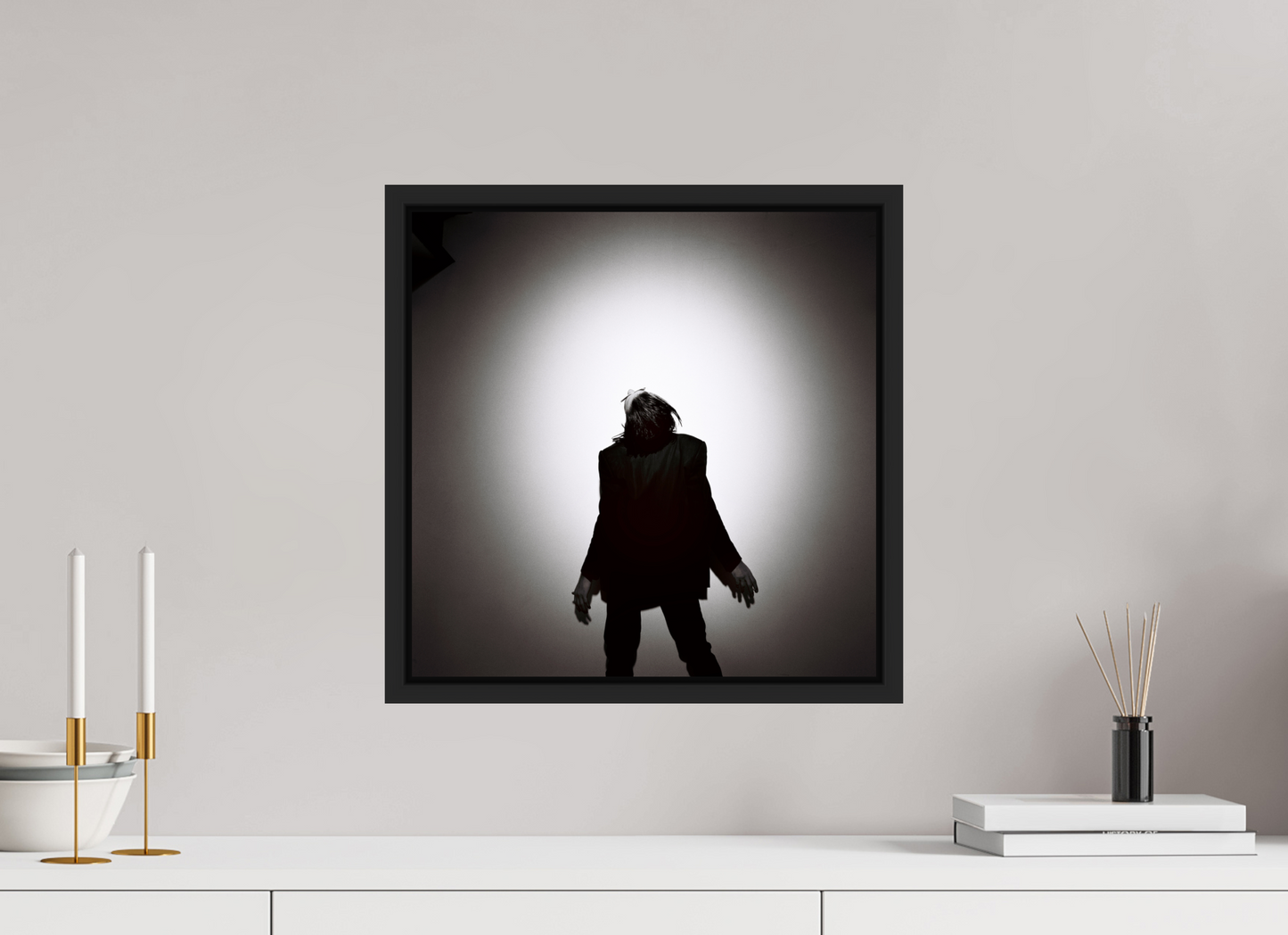 40 x 40 cm, Floater Frame | Black Matte Nick Cave 12