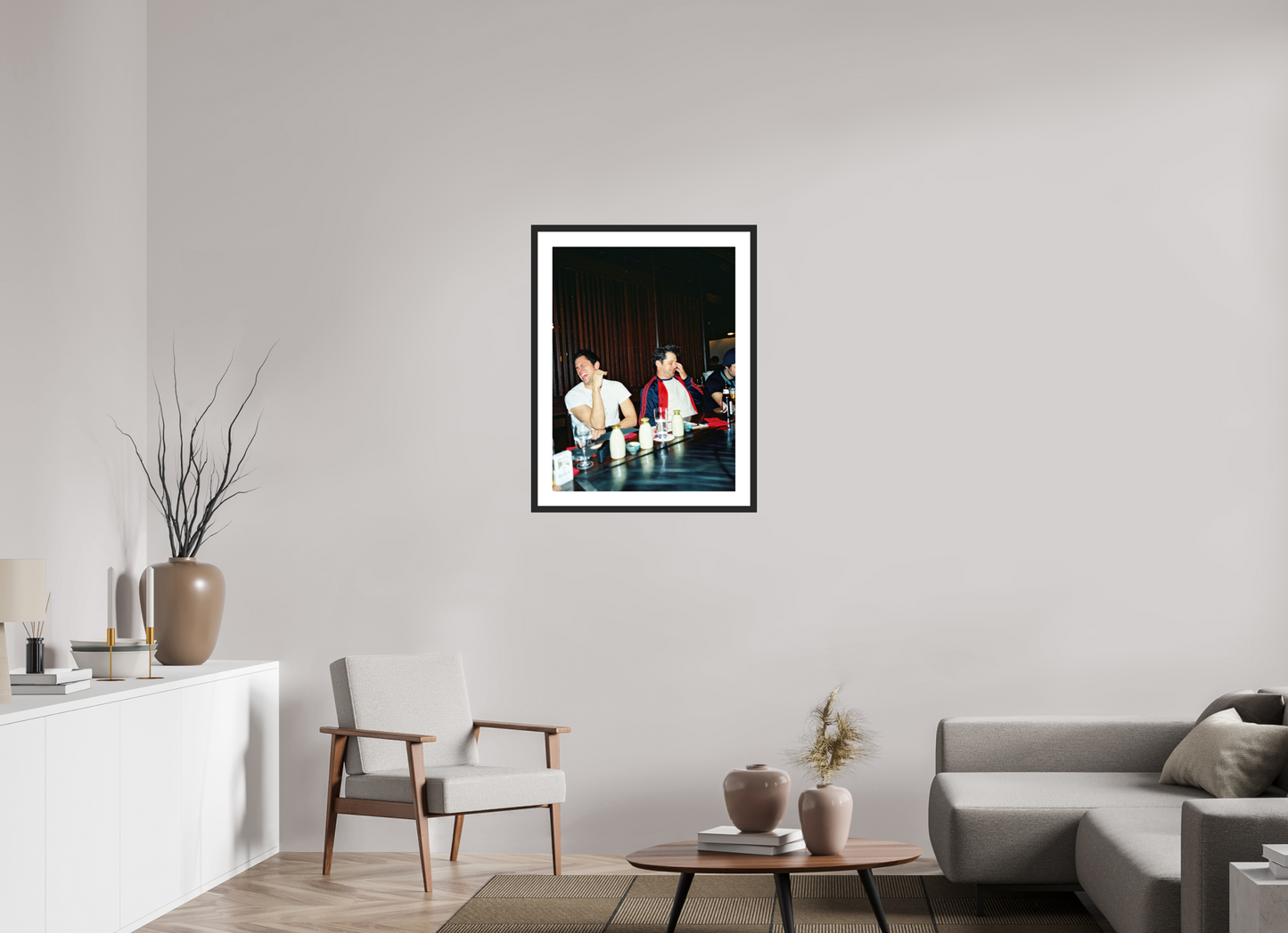 60 x 80 cm, Wood Frame with Passe-Partout | Black Matte Johnny Knoxville - Jackass 01