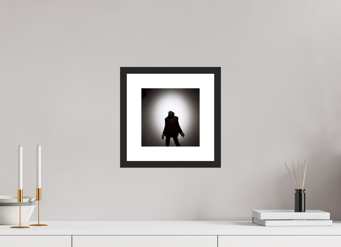 20 x 20 cm, Wood Frame with Passe-Partout | Black Matte Nick Cave 12