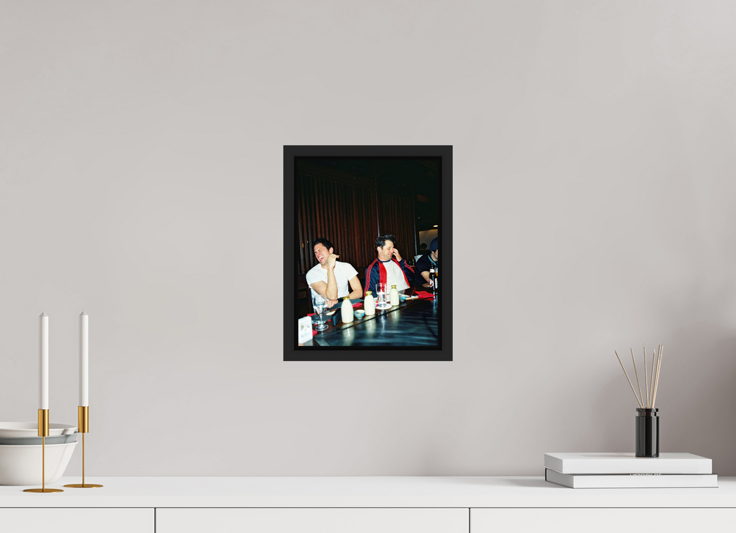 21 x 28 cm, Floater Frame | Black Matte Johnny Knoxville - Jackass 01