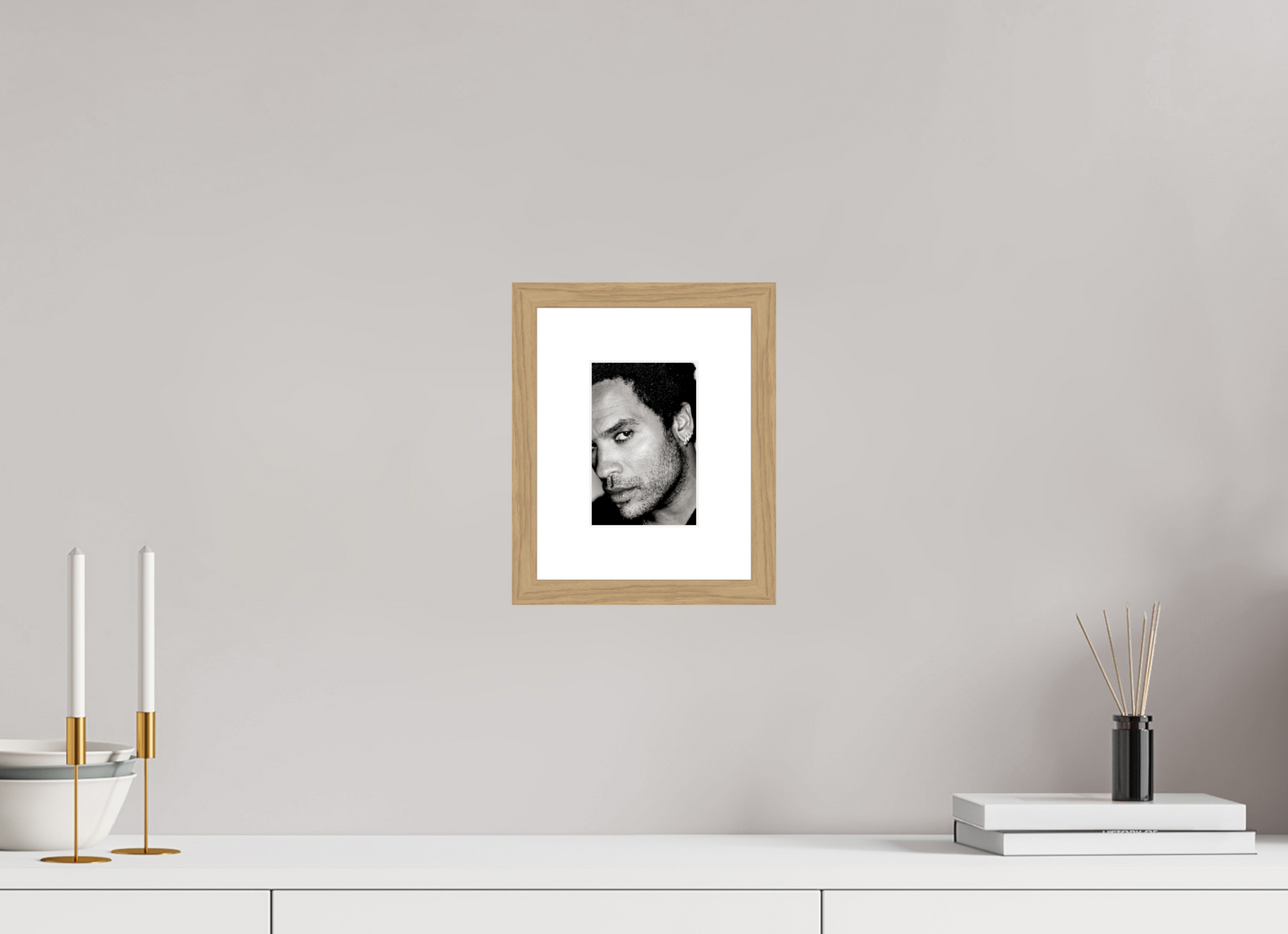 10 x 15 cm, Wood Frame with Passe-Partout | Oak Lenny Kravitz 12