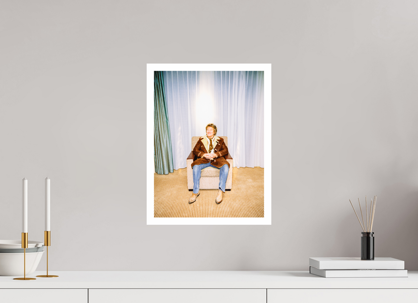 30 x 40 cm, Fine Art Print Rod Stewart 01