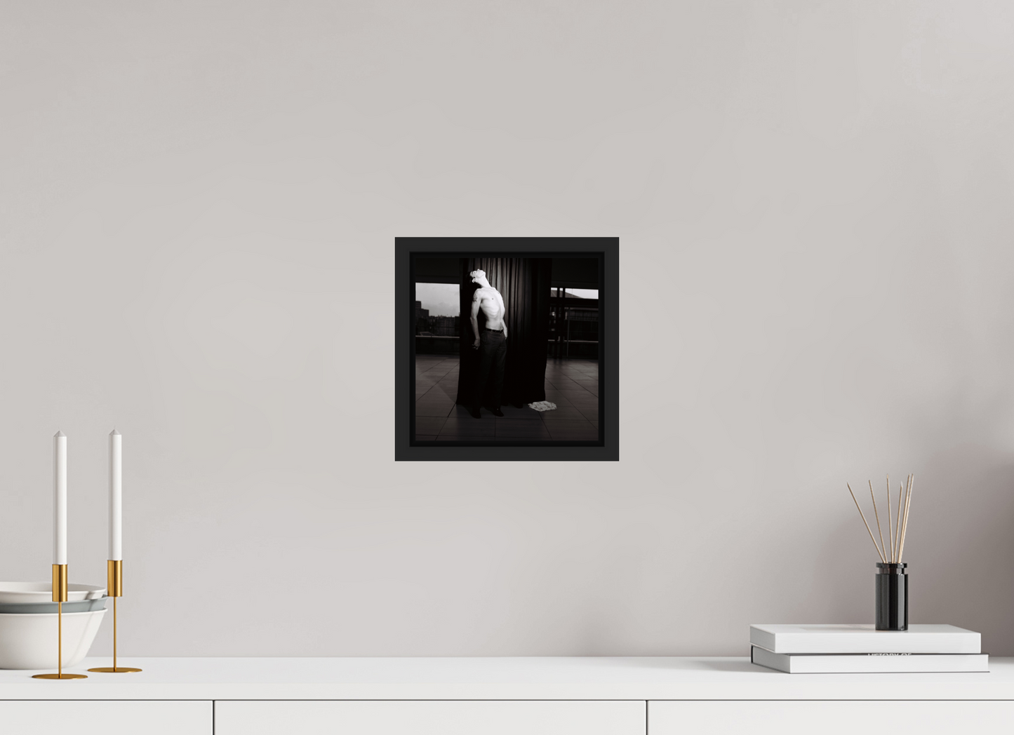 20 x 20 cm, Floater Frame | Black Matte Nick Cave 05