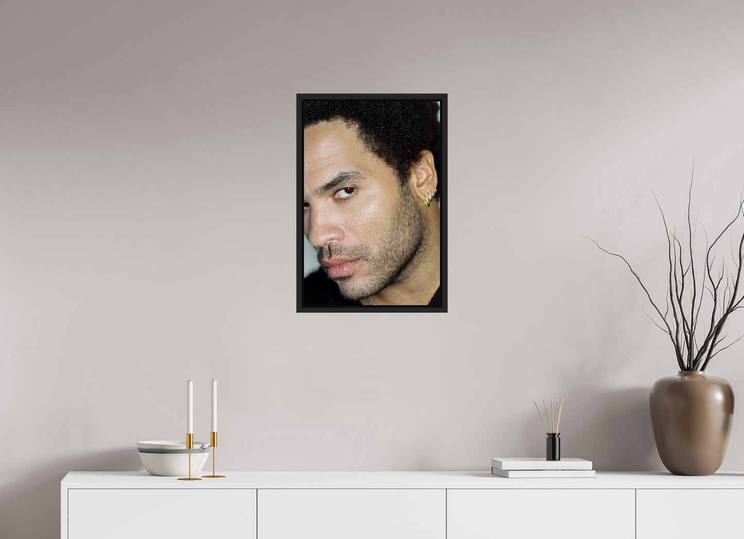 40 x 60 cm, Floater Frame | Black Matte Lenny Kravitz 13