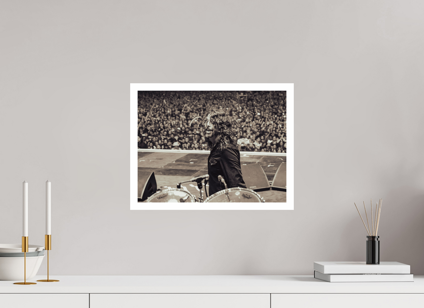 40 x 30 cm, Fine Art Print Dave Grohl - Foo Fighters Live 12