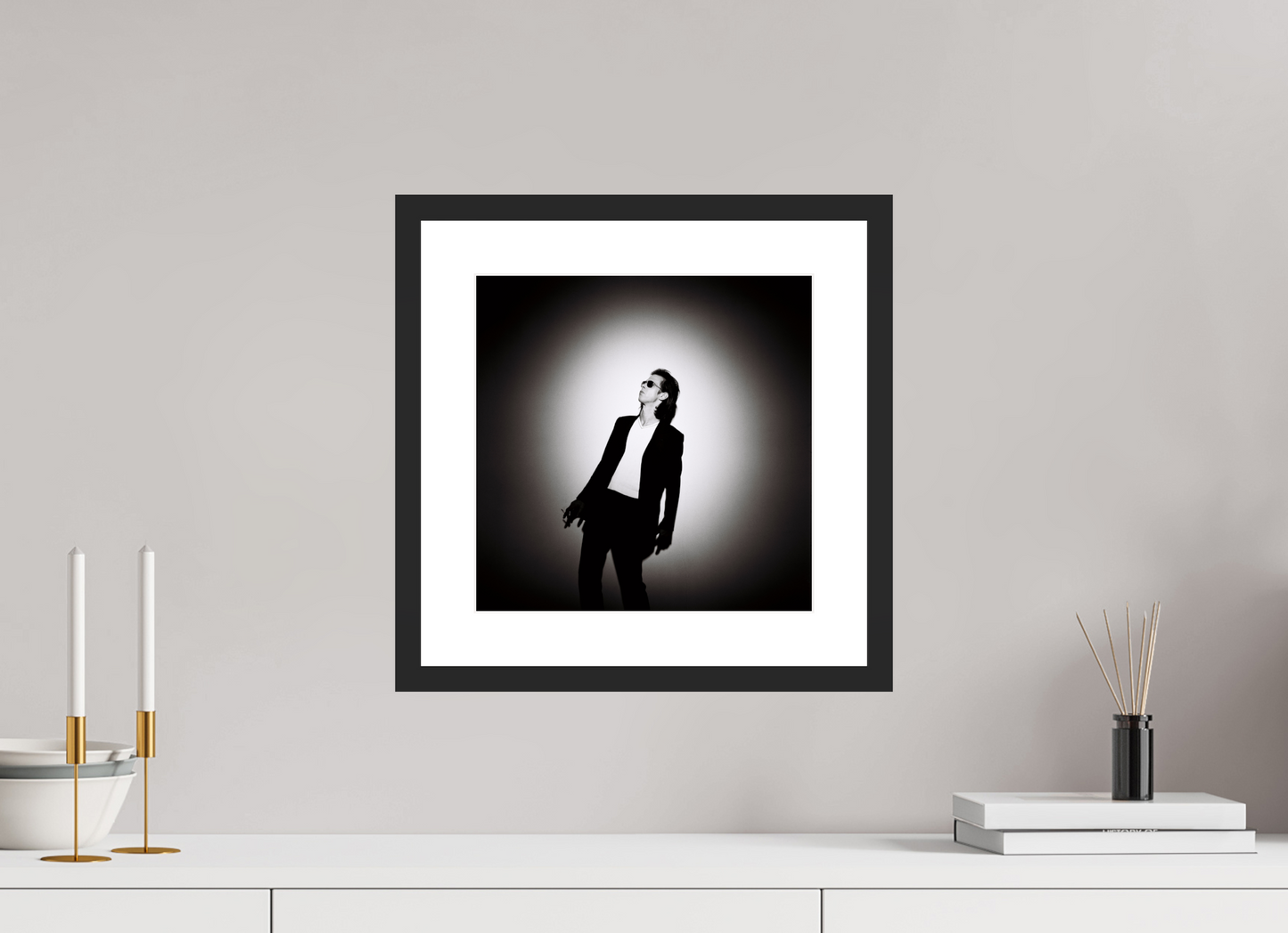 30 x 30 cm, Wood Frame with Passe-Partout | Black Matte Nick Cave 11