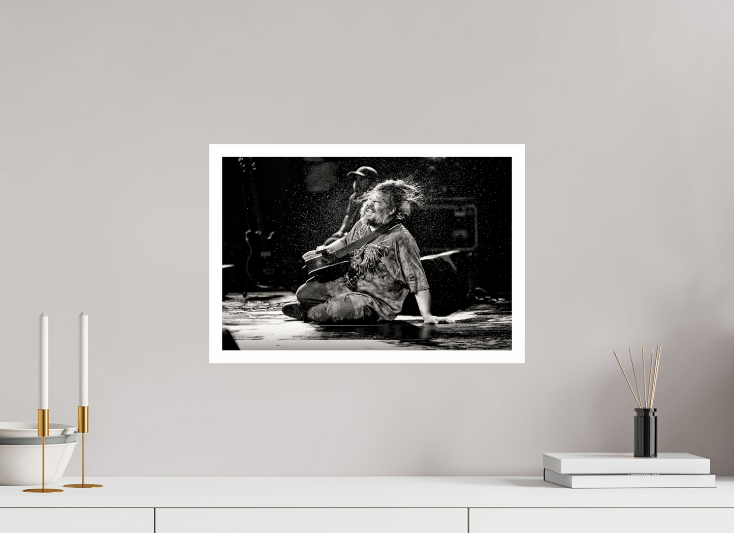 45 x 30 cm, Fine Art Print Jack Black - Tenacious D Live 01
