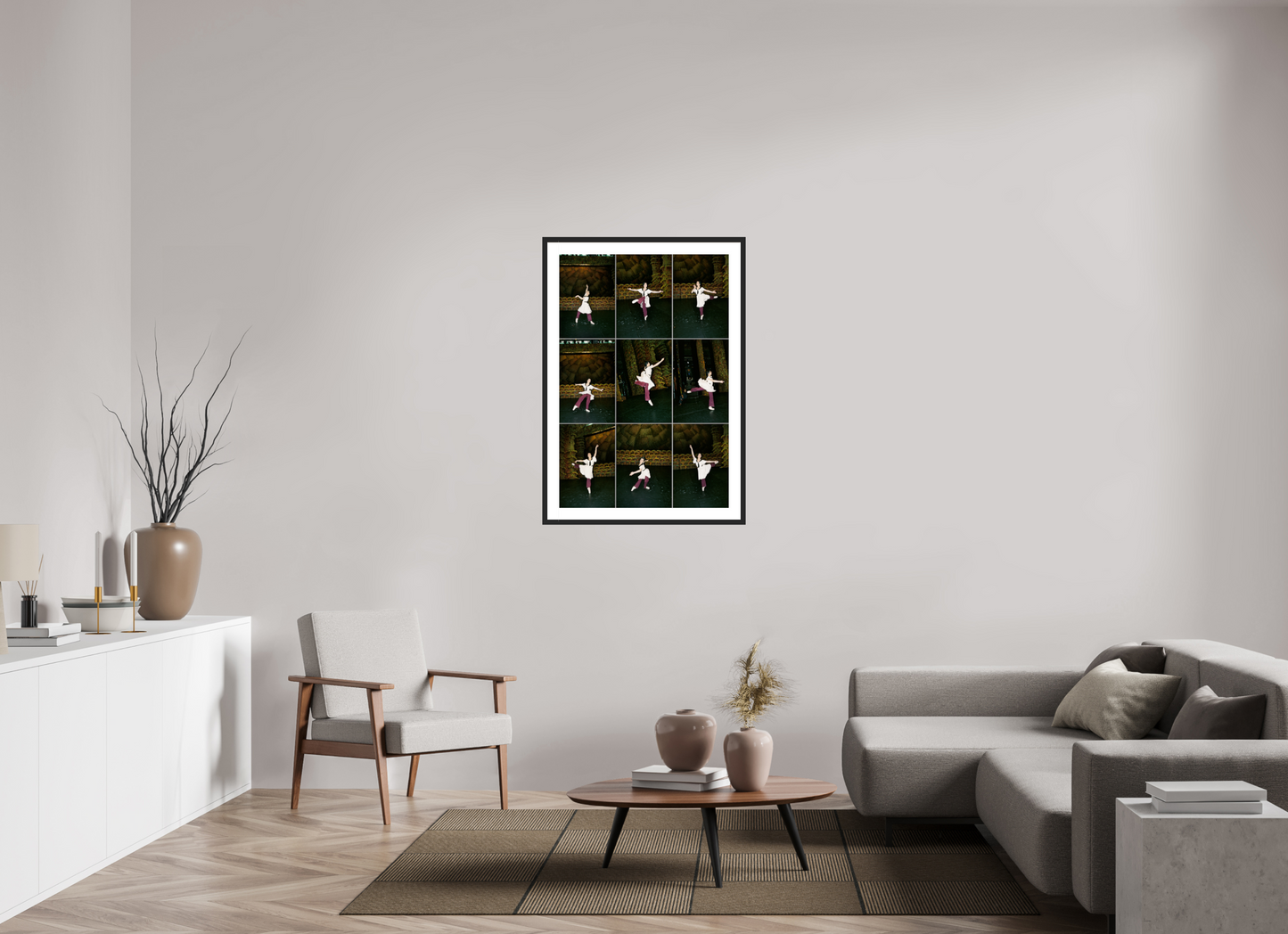 70 x 104,3 cm, Wood Frame with Passe-Partout | Black Matte Bolshoi Theatre - Prima Ballerina 02