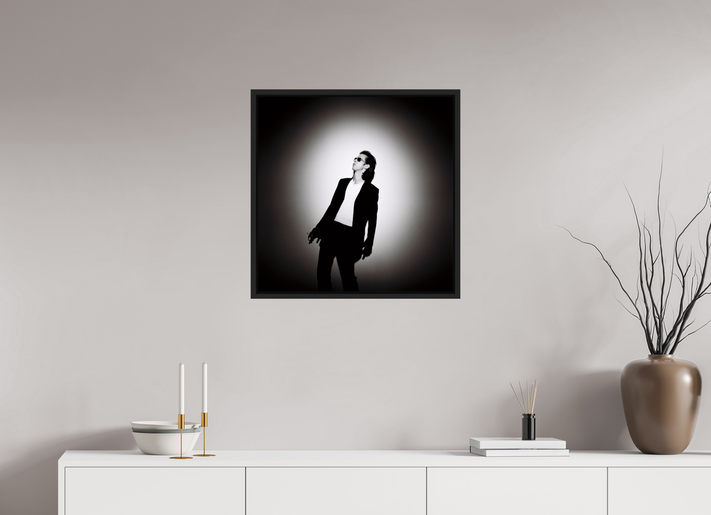 60 x 60 cm, Floater Frame | Black Matte Nick Cave 11