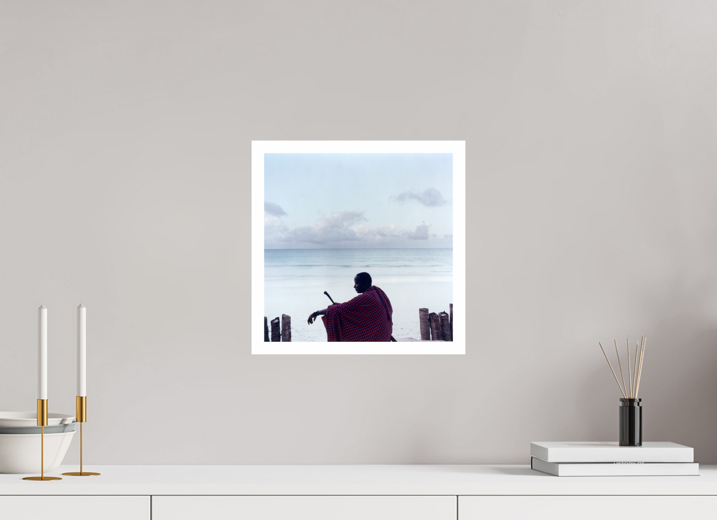 30 x 30 cm, Fine Art Print Massai - Zanzibar, Tansania 02