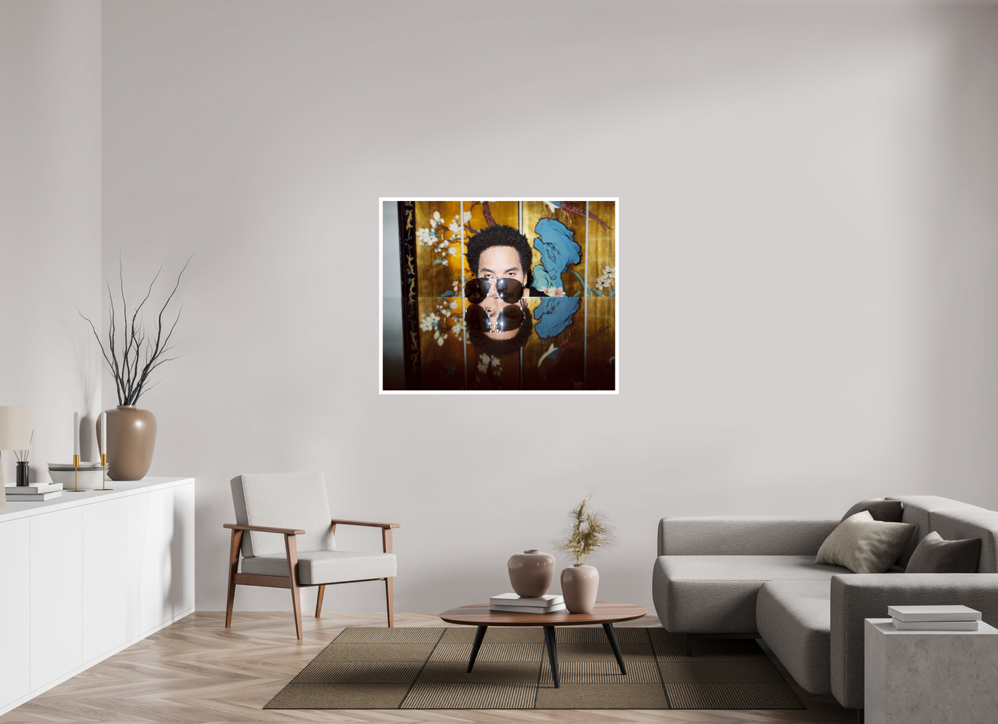122,7 x 100 cm, Fine Art Print Lenny Kravitz 02