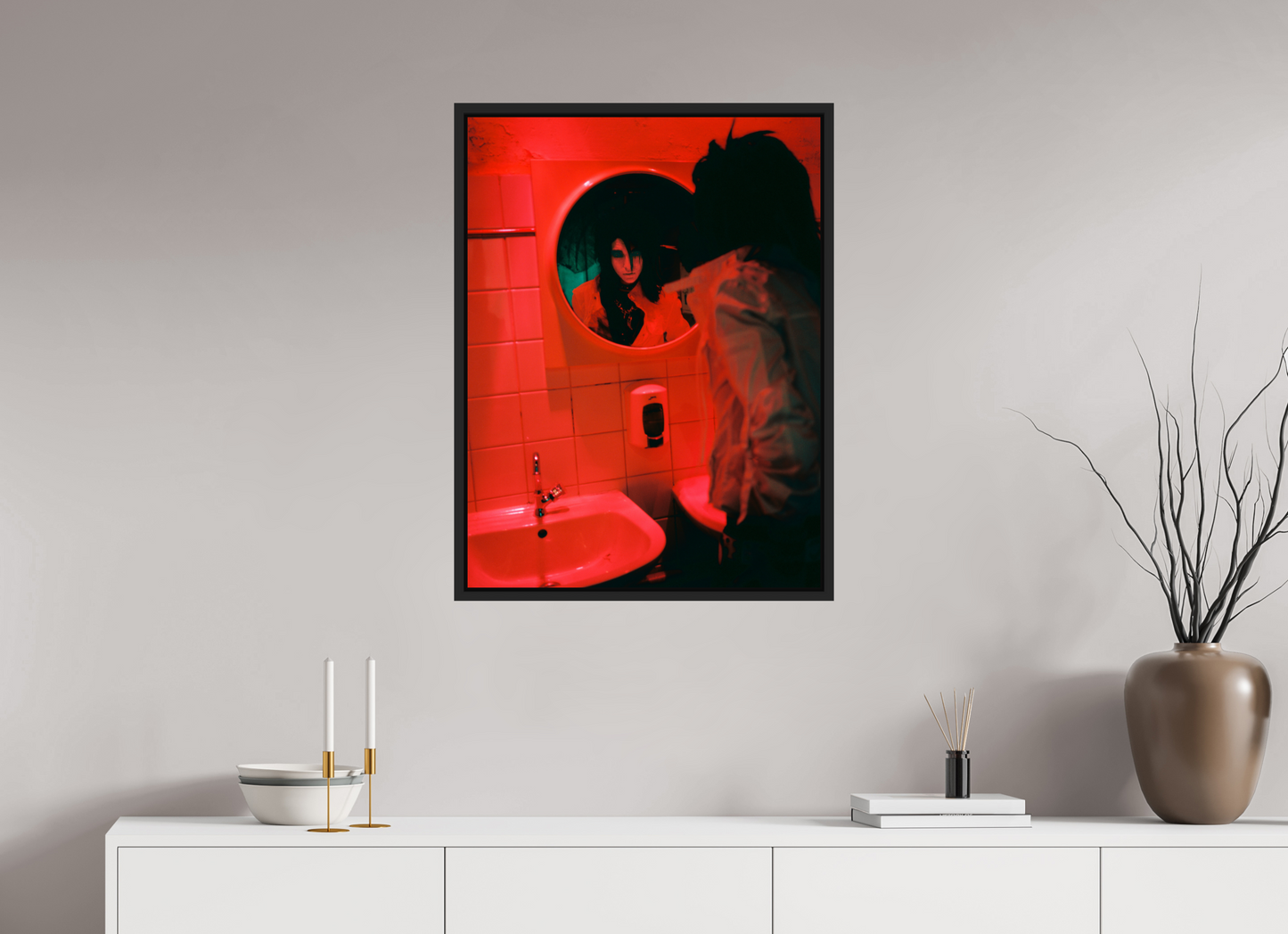 60 x 80 cm, Floater Frame | Black Matte Bill Kaulitz - Tokio Hotel 01