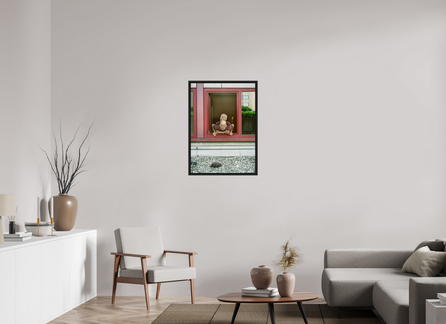 60 x 83,4 cm, Floater Frame | Black Matte Moby 01