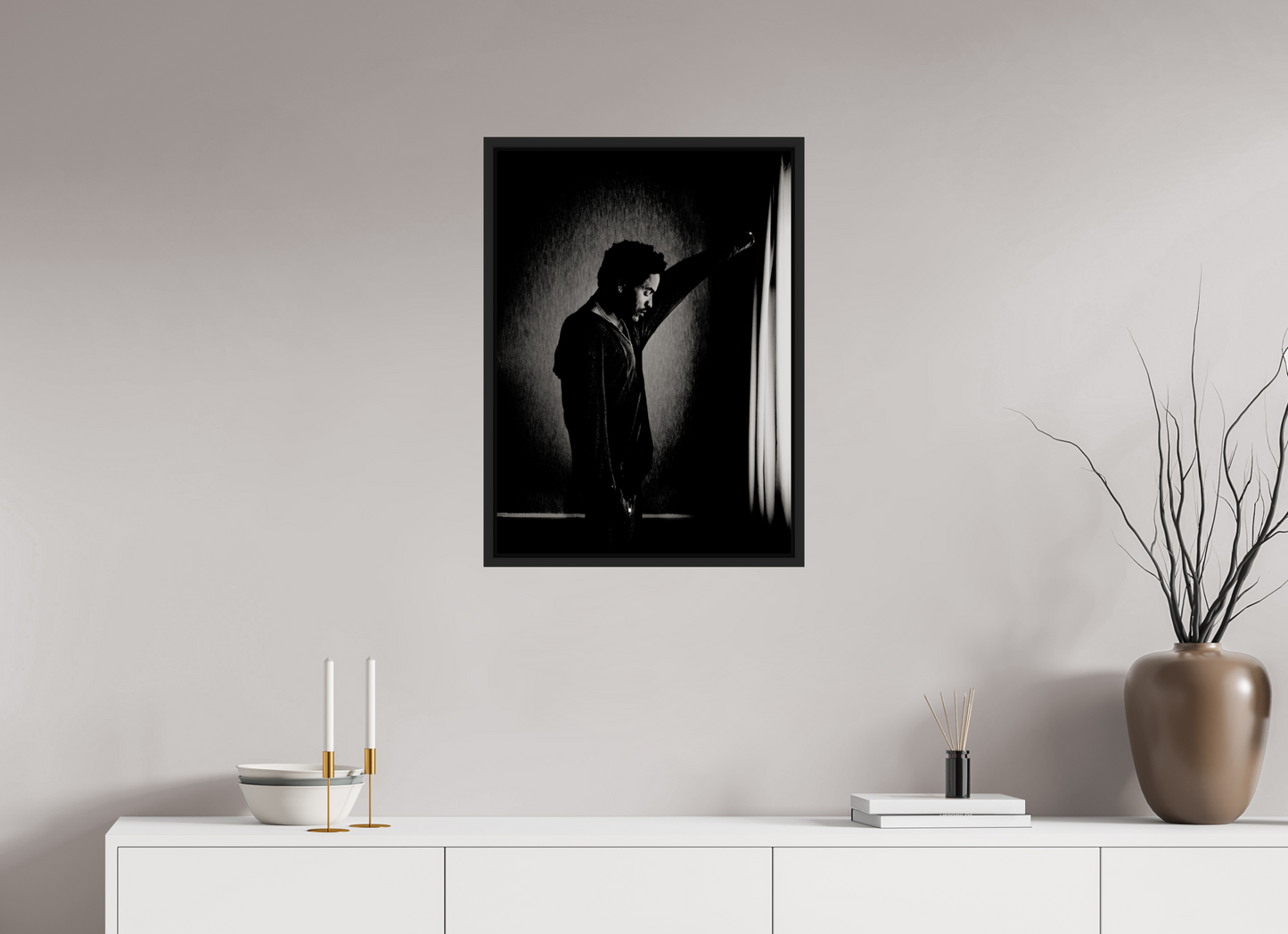 50 x 68,5 cm, Floater Frame | Black Matte Lenny Kravitz 09