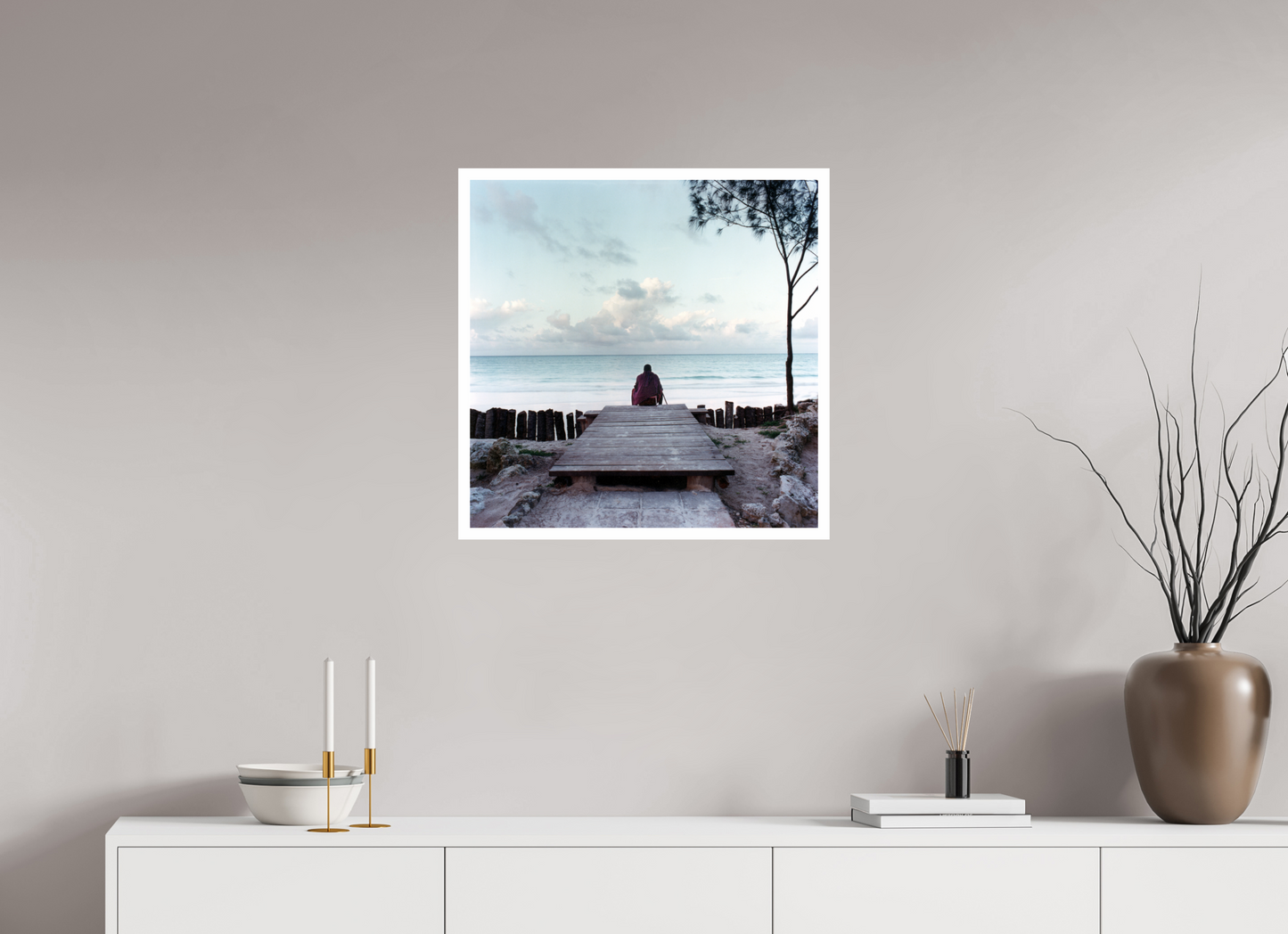 60 x 60 cm, Fine Art Print Massai - Zanzibar, Tansania 01