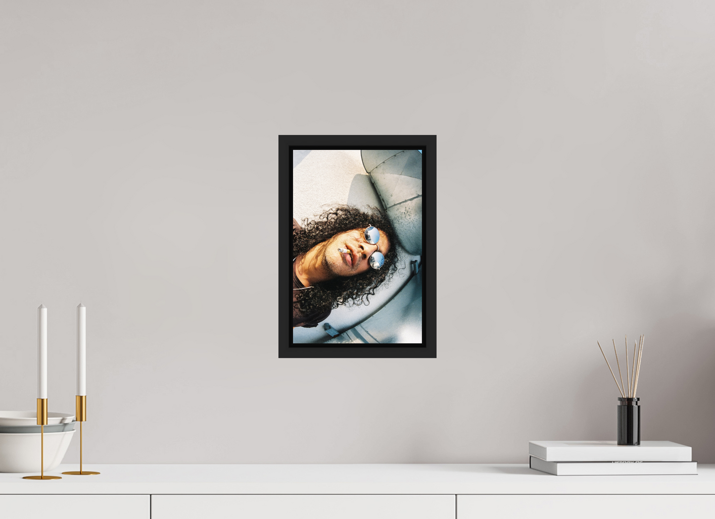 20 x 30 cm, Floater Frame | Black Matte Slash 01