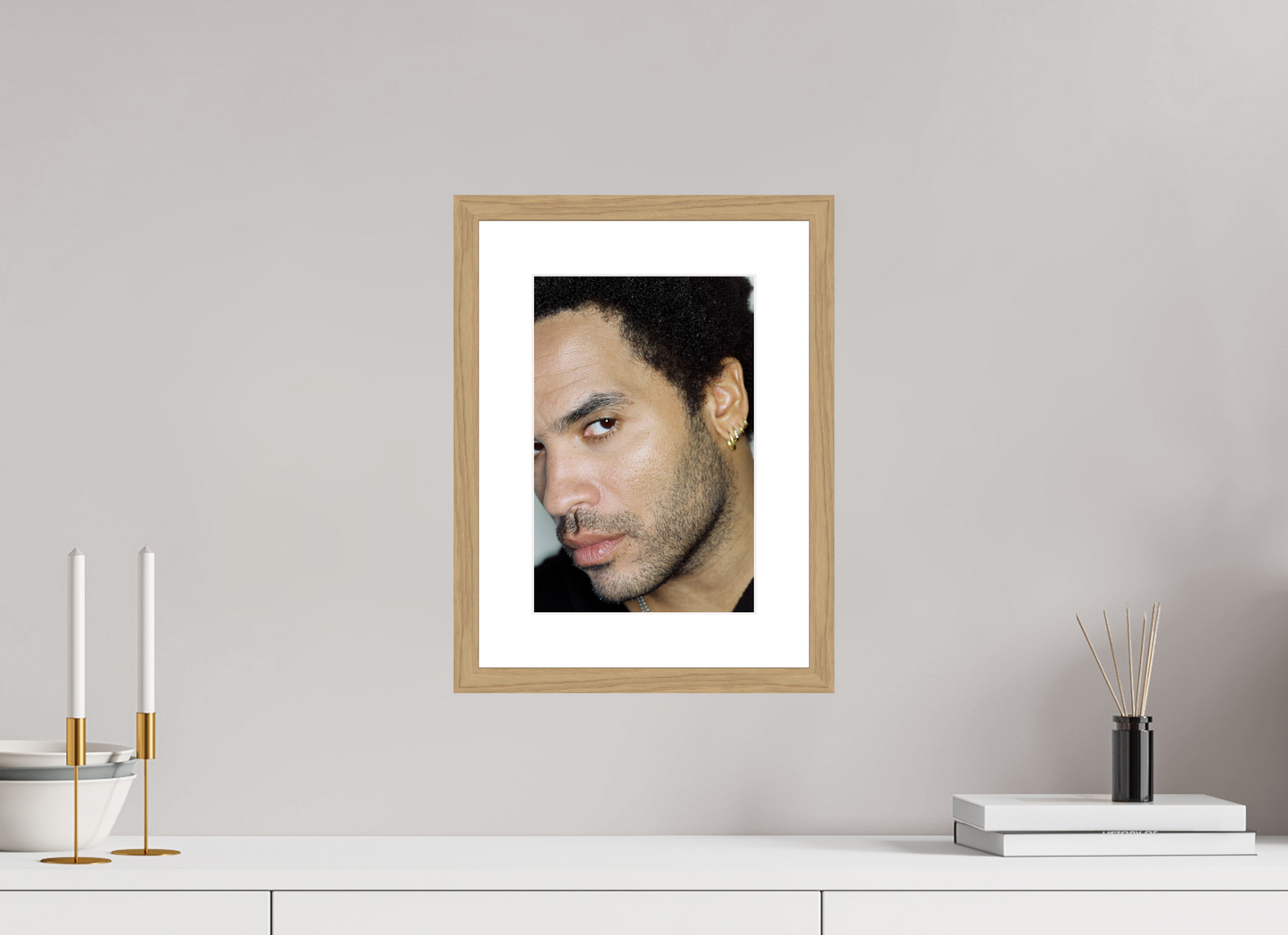 20 x 30 cm, Wood Frame with Passe-Partout | Oak Lenny Kravitz 13