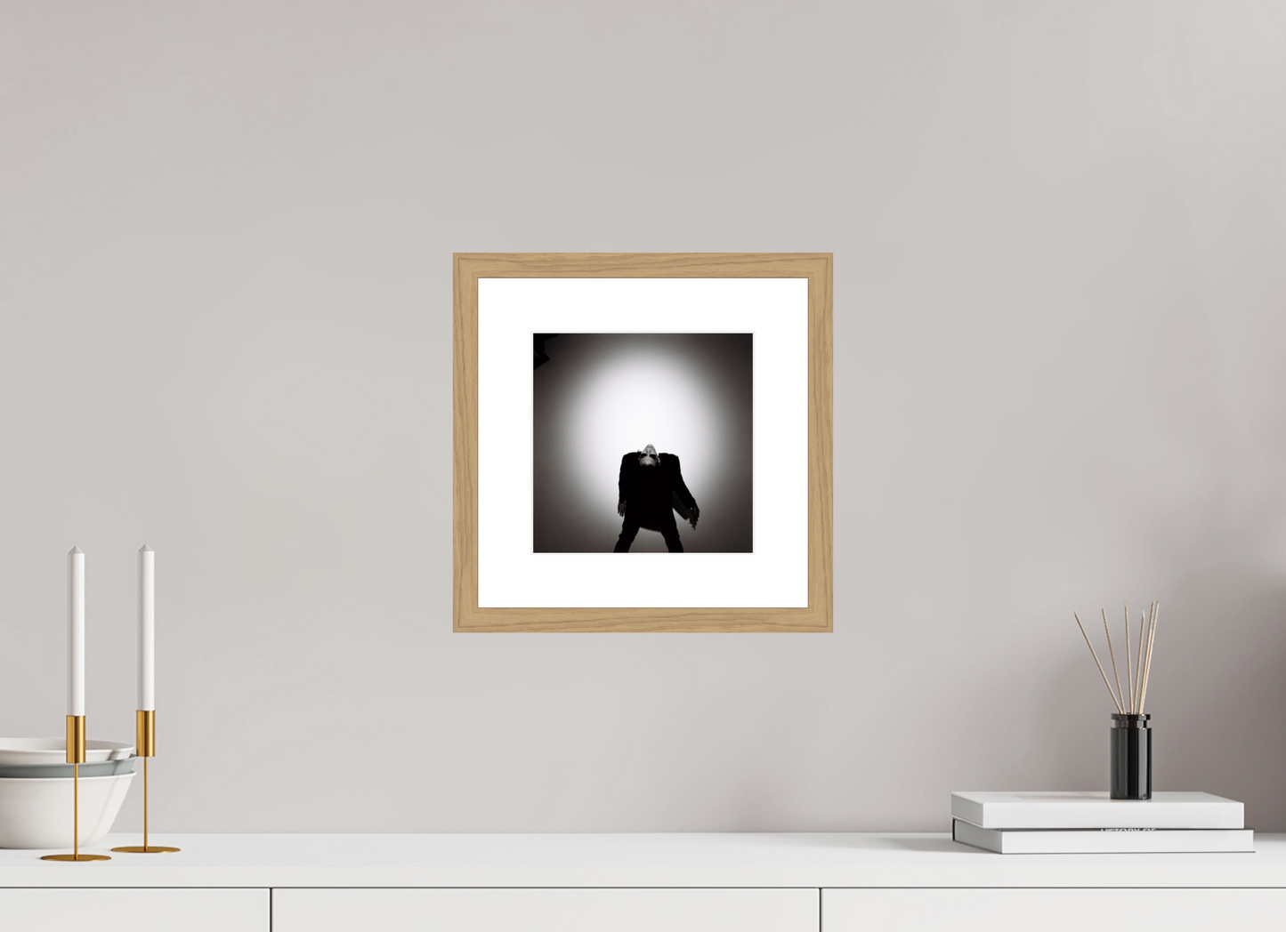 20 x 20 cm, Wood Frame with Passe-Partout | Oak Nick Cave 09