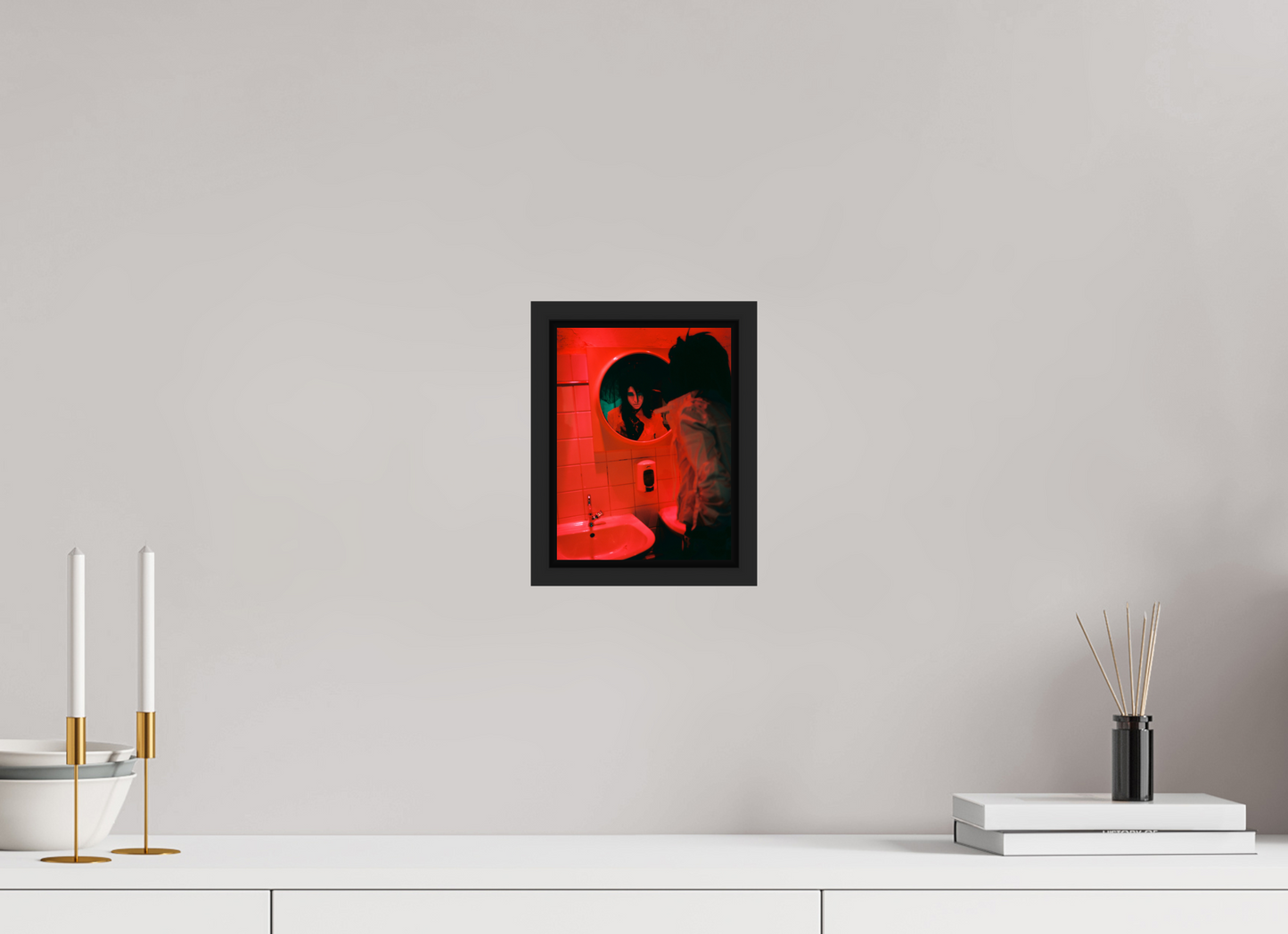 15 x 20 cm, Floater Frame | Black Matte Bill Kaulitz - Tokio Hotel 01