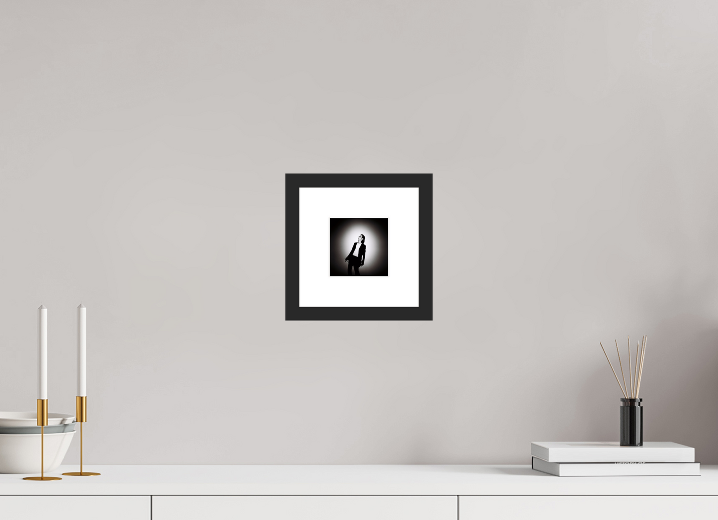 10 x 10 cm, Wood Frame with Passe-Partout | Black Matte Nick Cave 11