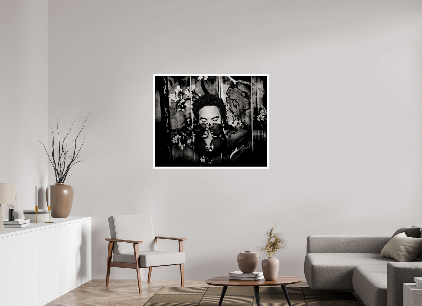 110,4 x 90 cm, Fine Art Print Lenny Kravitz 01
