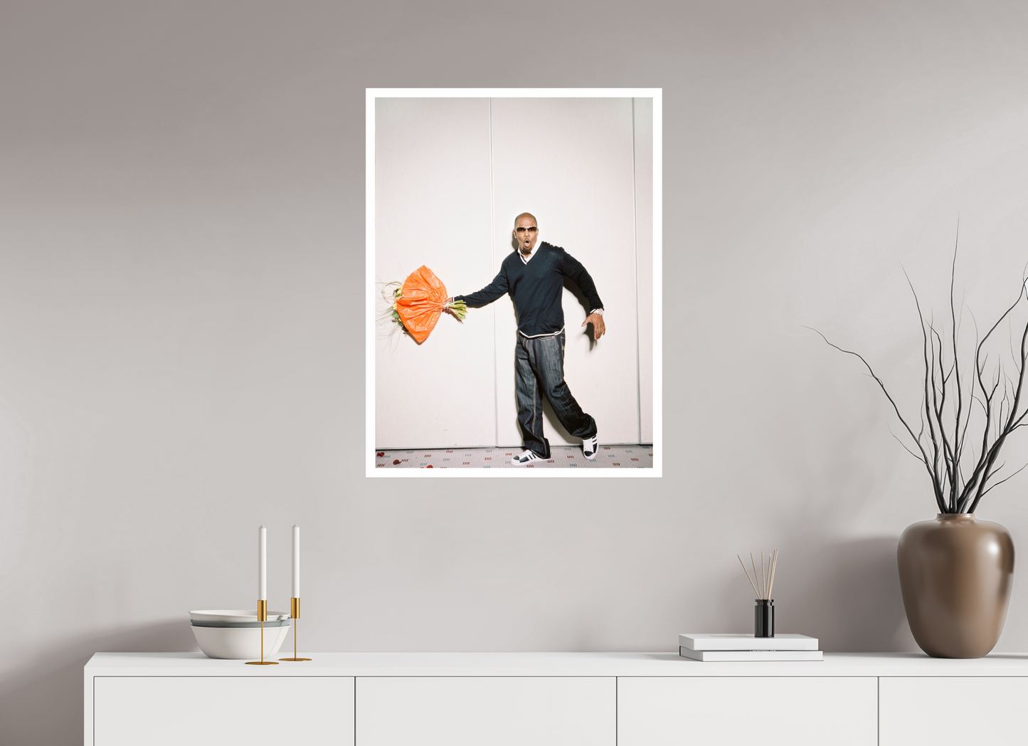 60 x 80 cm, Fine Art Print Jamie Foxx 01