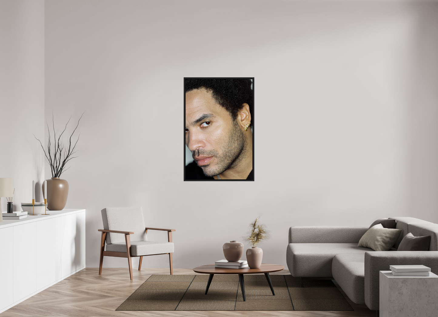 80 x 120 cm, Floater Frame | Black Matte Lenny Kravitz 13